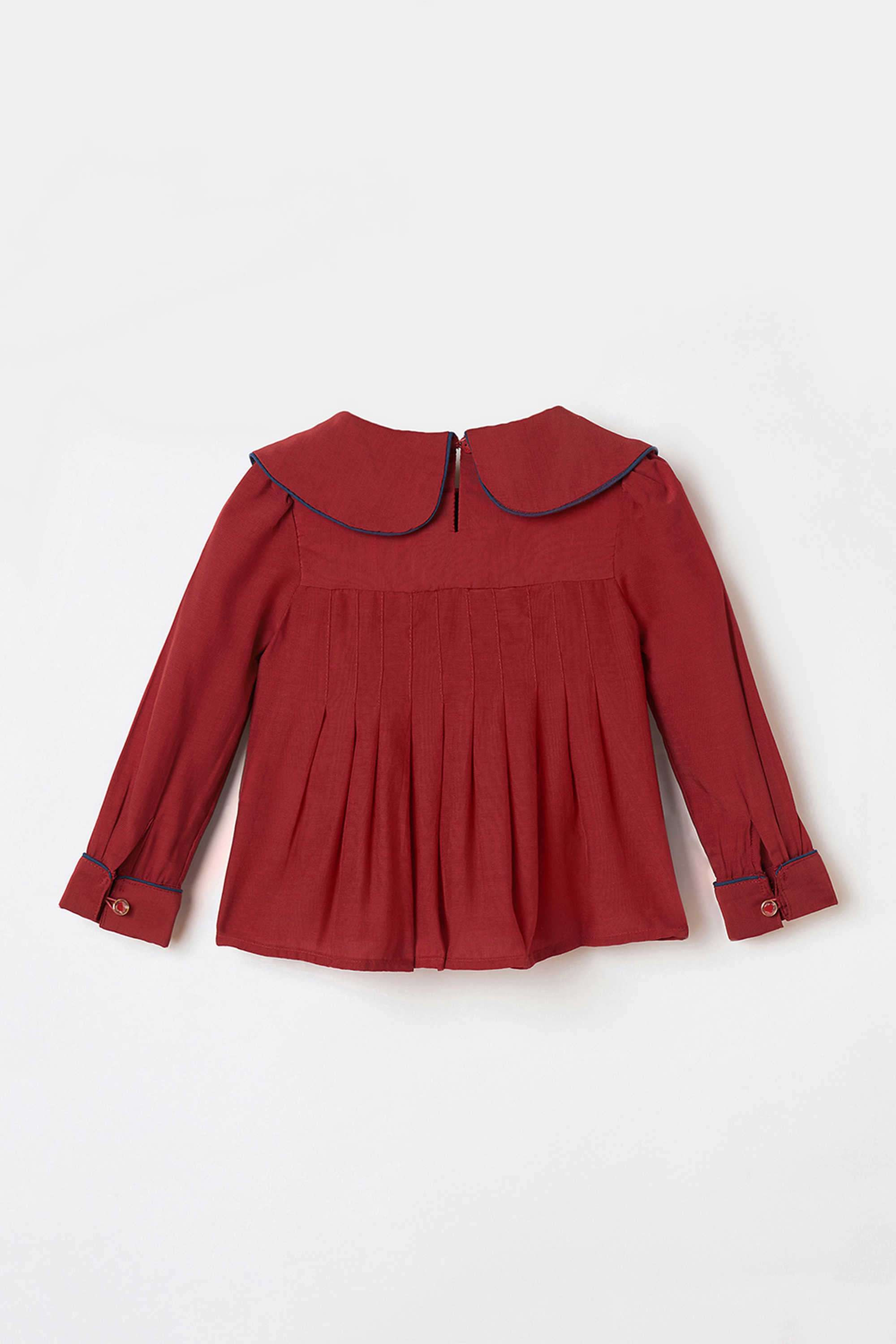 Solid-Viscose-Round-Neck-Girl-s-Top