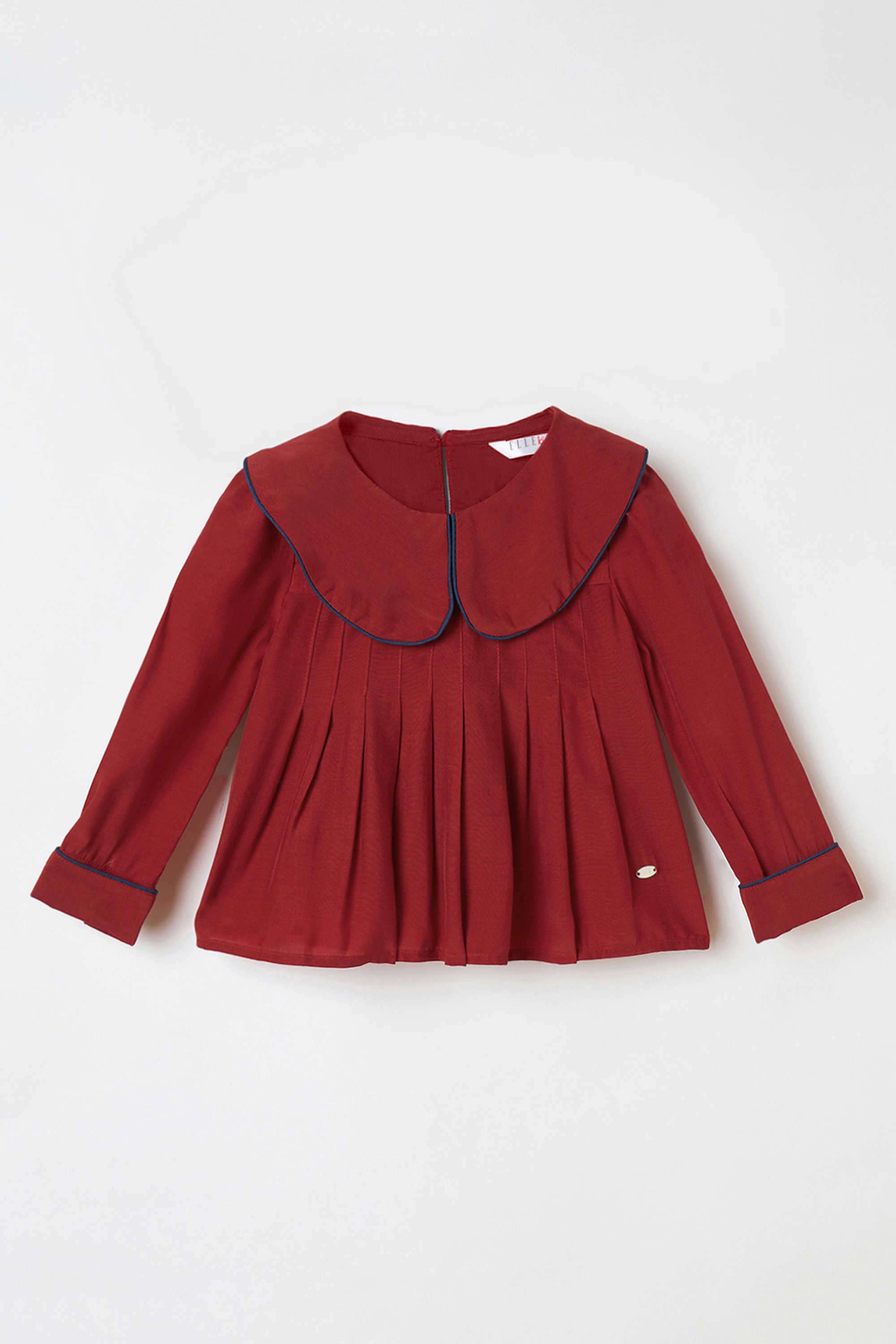 Solid-Viscose-Round-Neck-Girl-s-Top