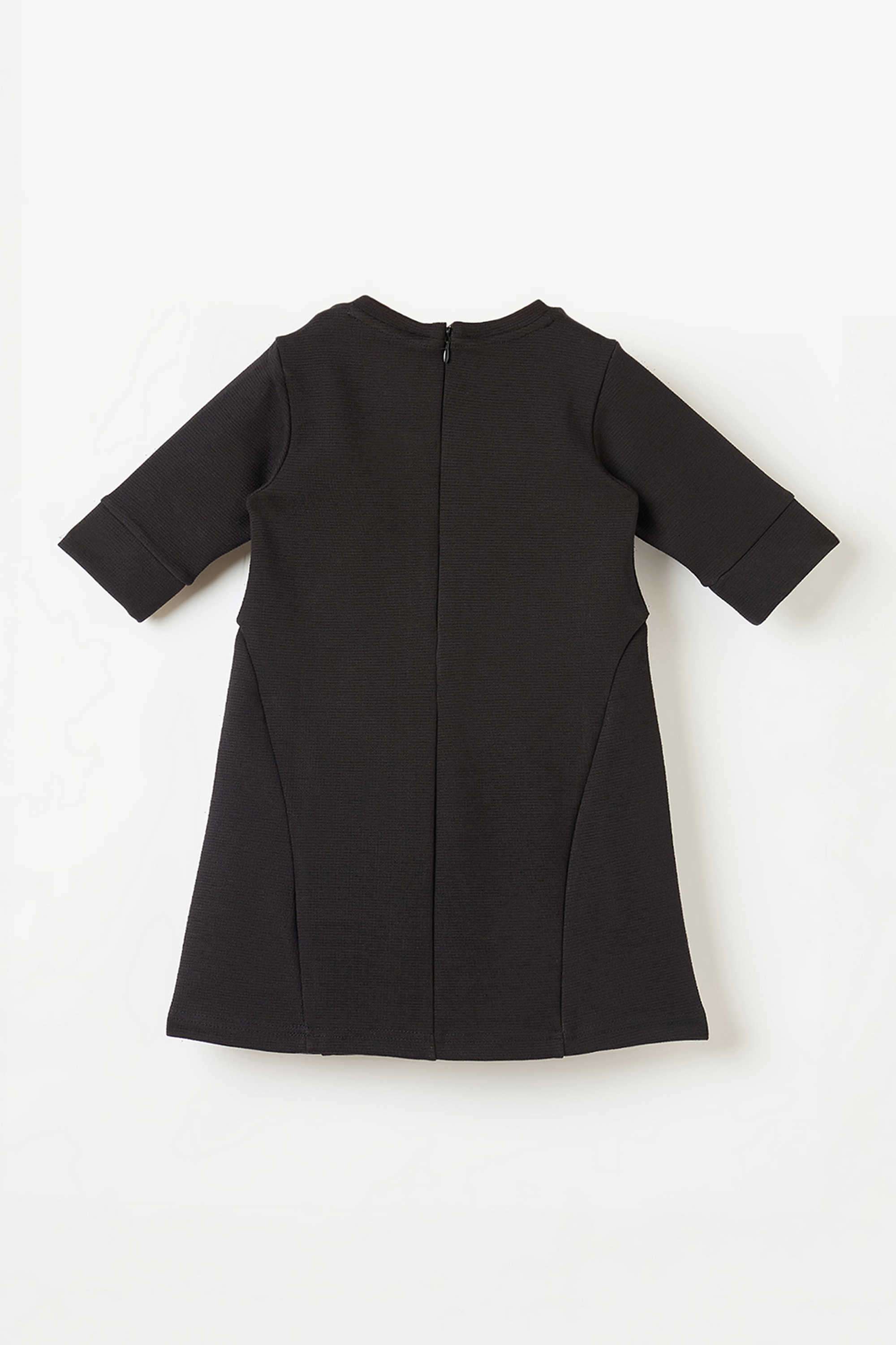 Graphic-Print-Polyester-Round-Neck-Girl-s-Casual-Wear-Dress