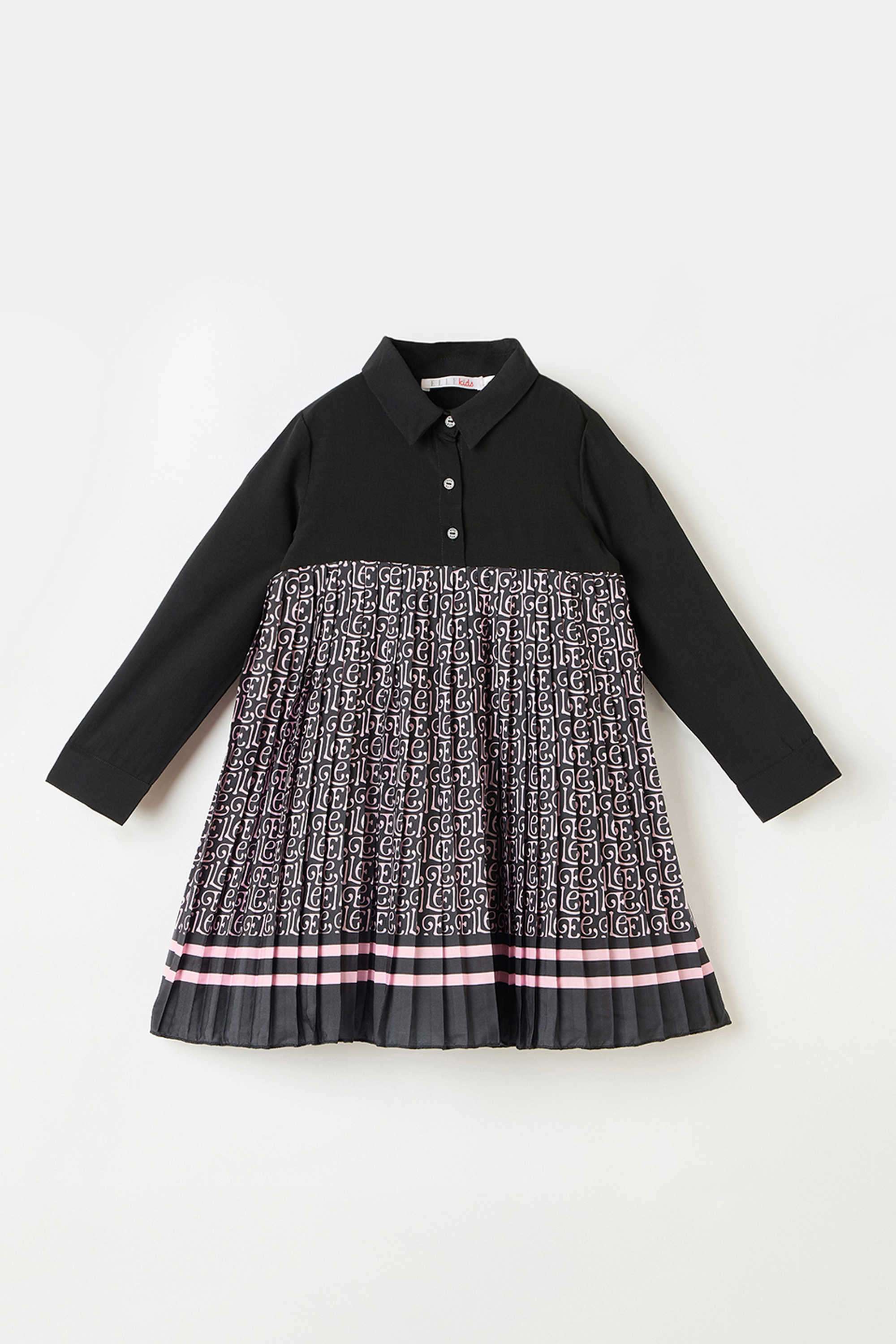 Printed-Cotton-Collared-Girl-s-Casual-Wear-Dress