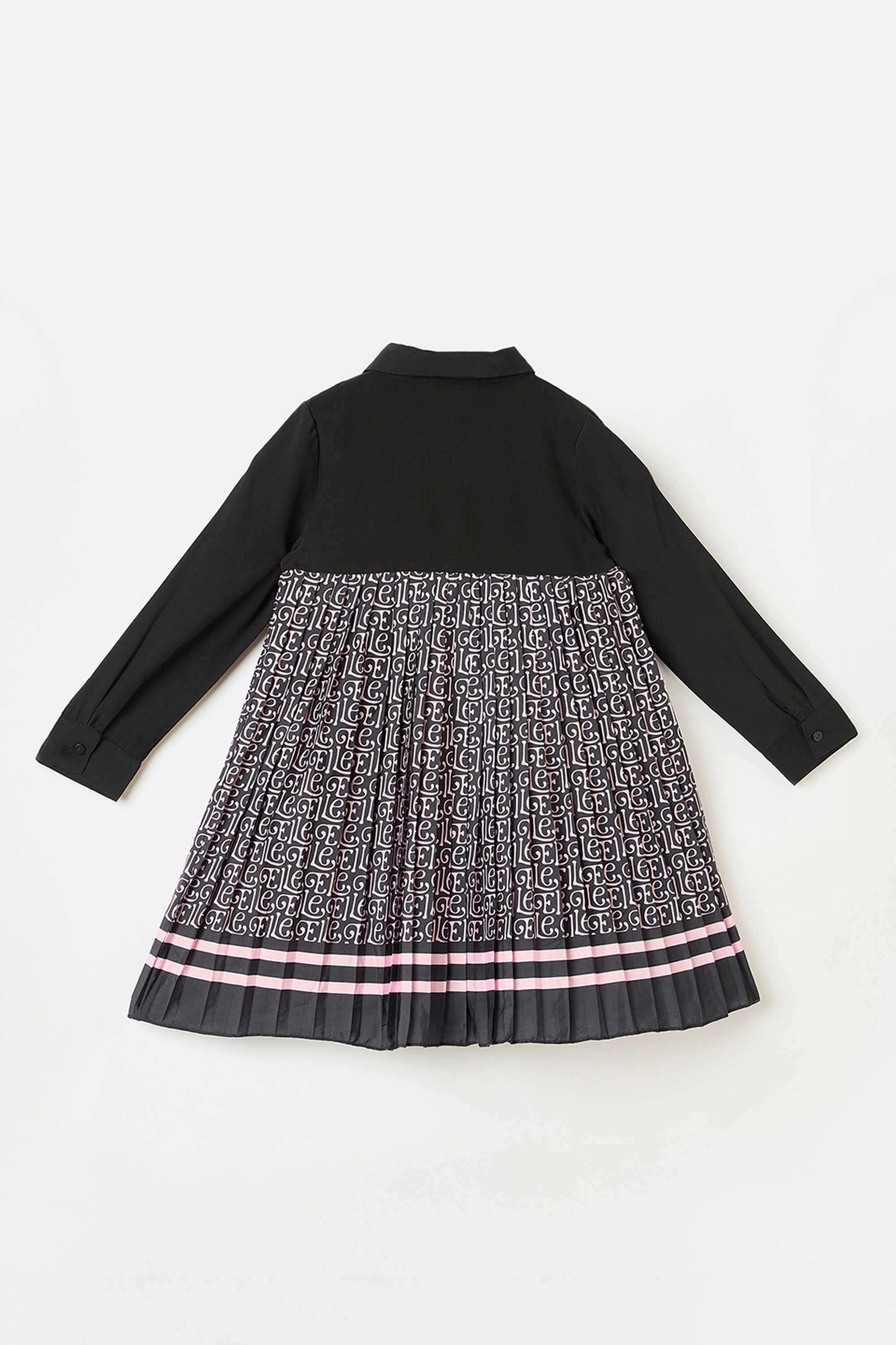 Printed-Cotton-Collared-Girl-s-Casual-Wear-Dress