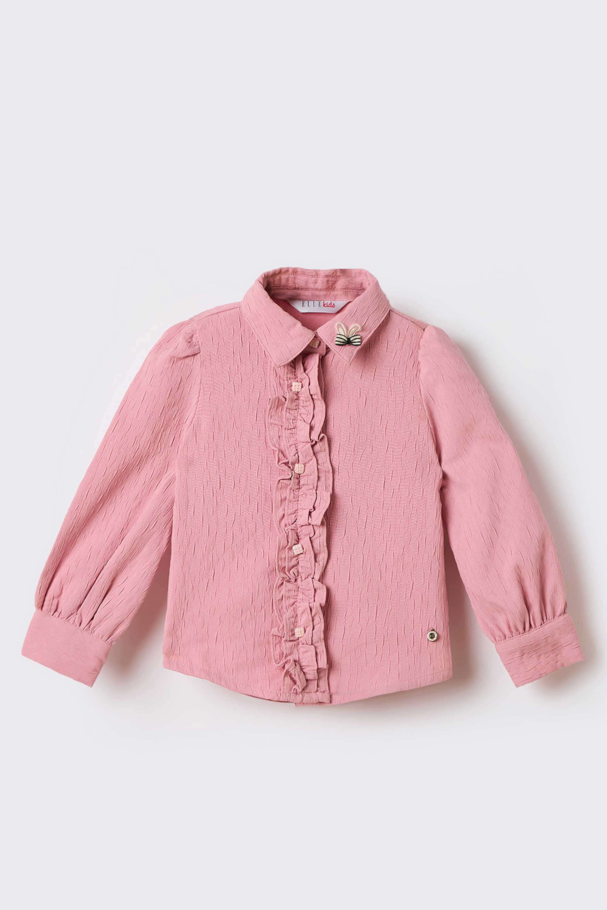 Solid-Cotton-Collared-Girl-s-Top