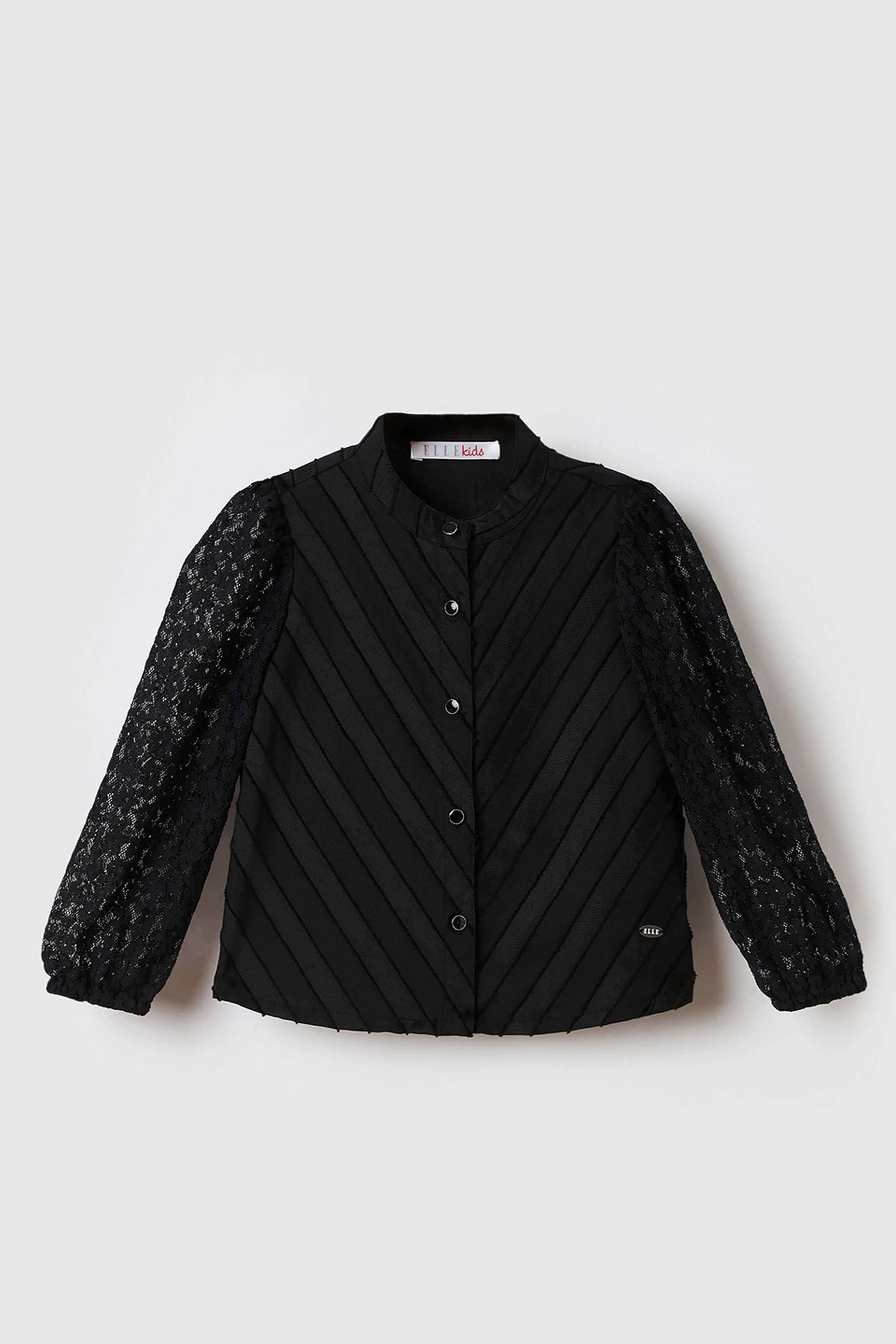 Solid-Cotton-Collared-Girl-s-Top