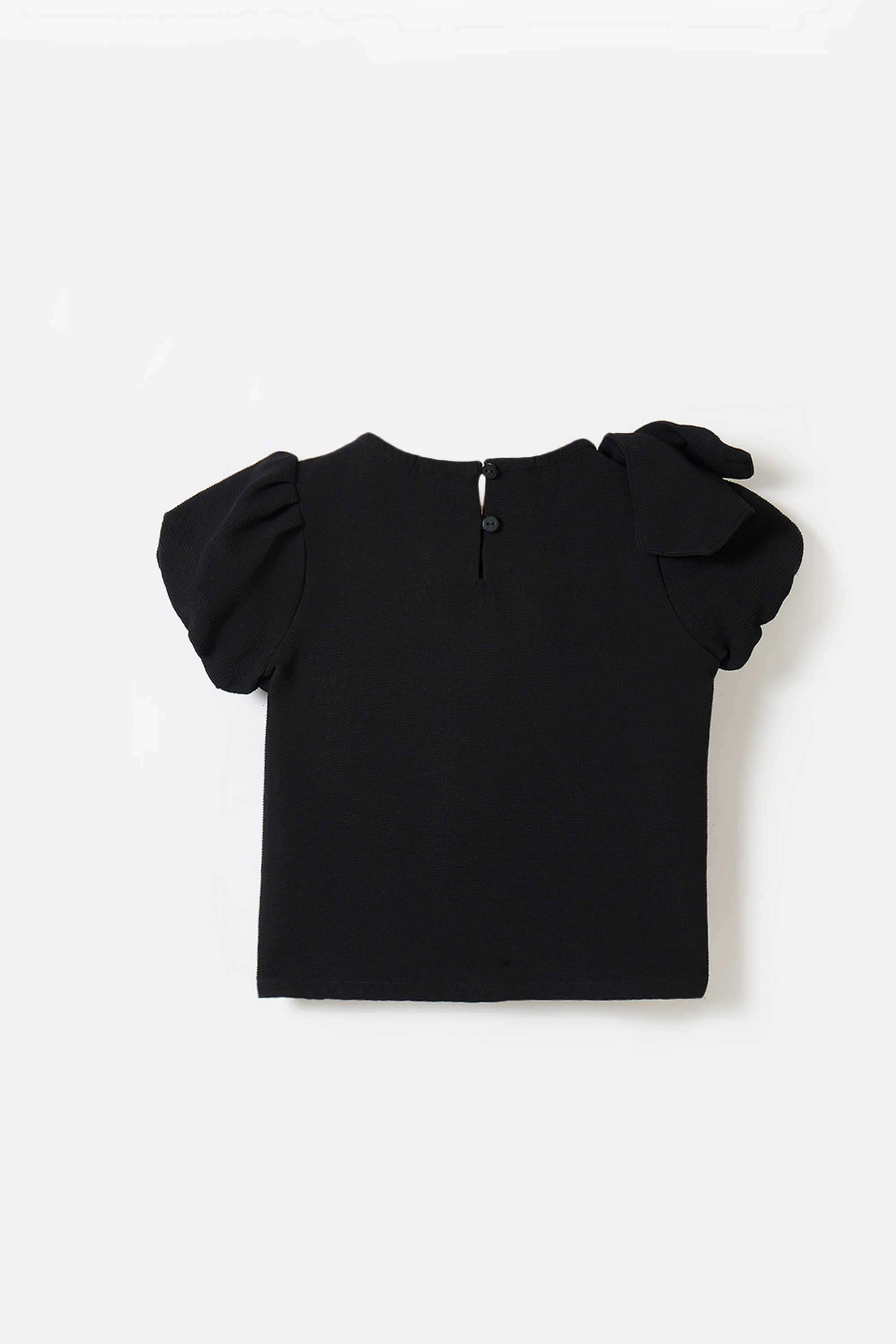 Solid-Cotton-Round-Neck-Girl-s-Top