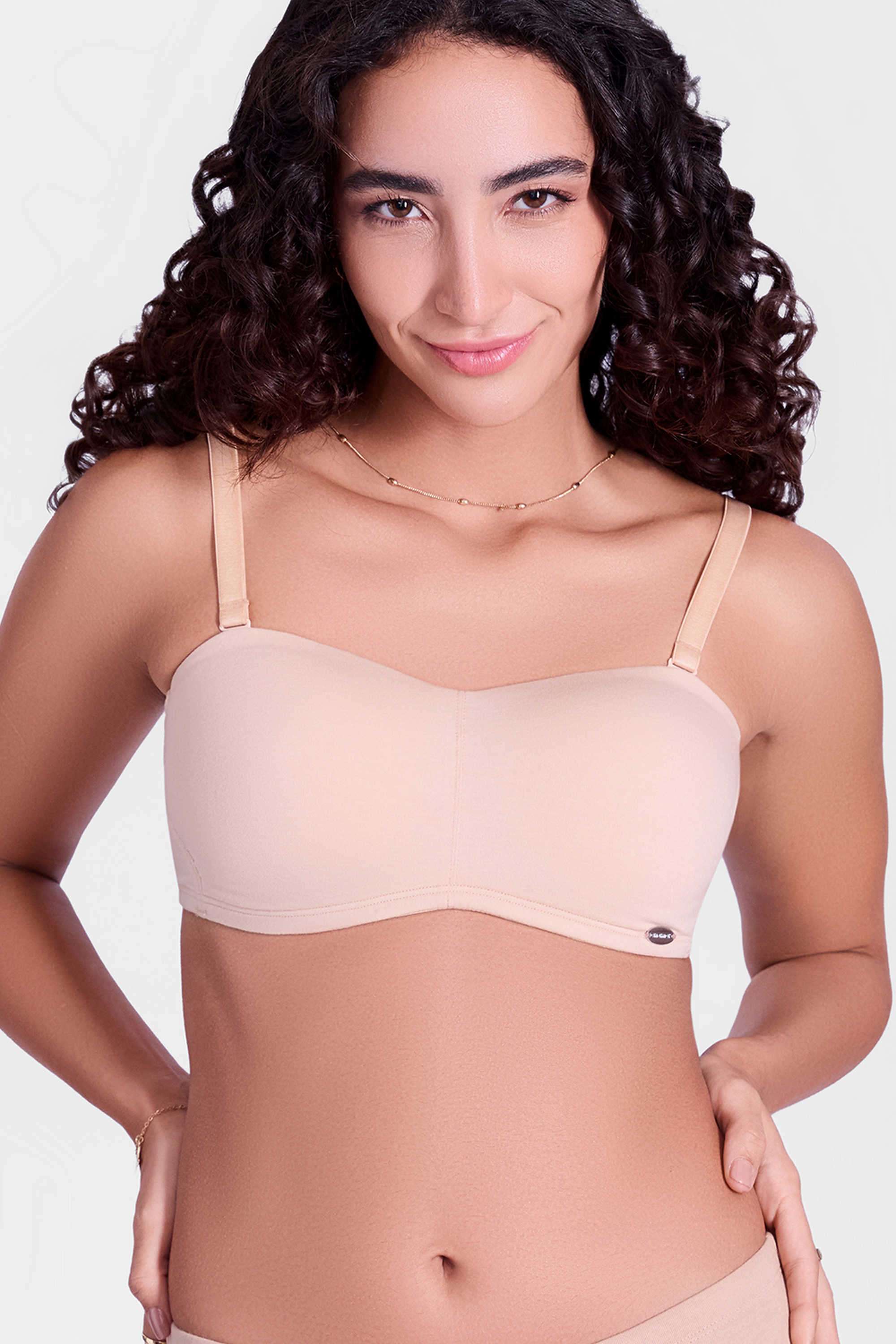 Non-Wired-Strapless-Medium-Padded-Bra-Women-s-Bra