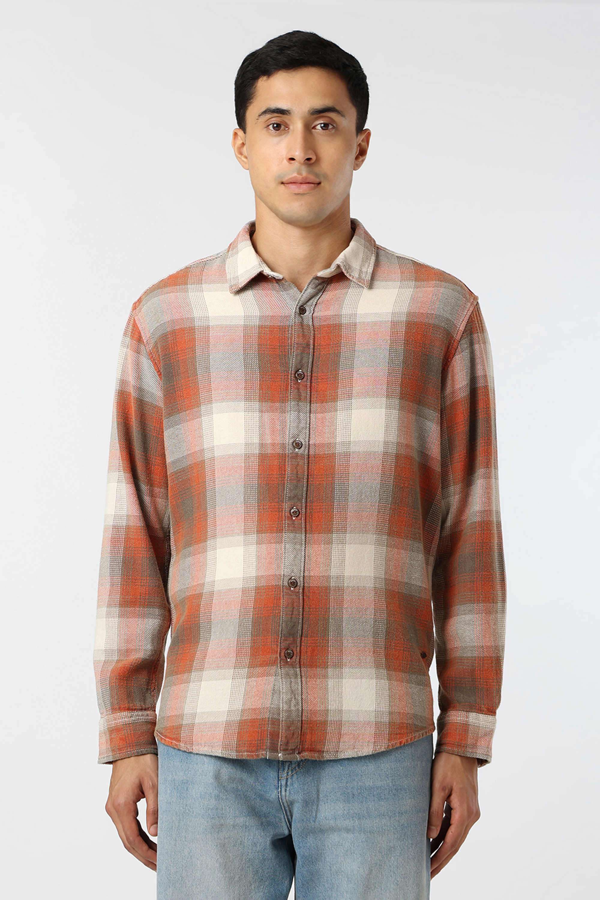 Checks-Cotton-Regular-Fit-Men-Casual-Shirt