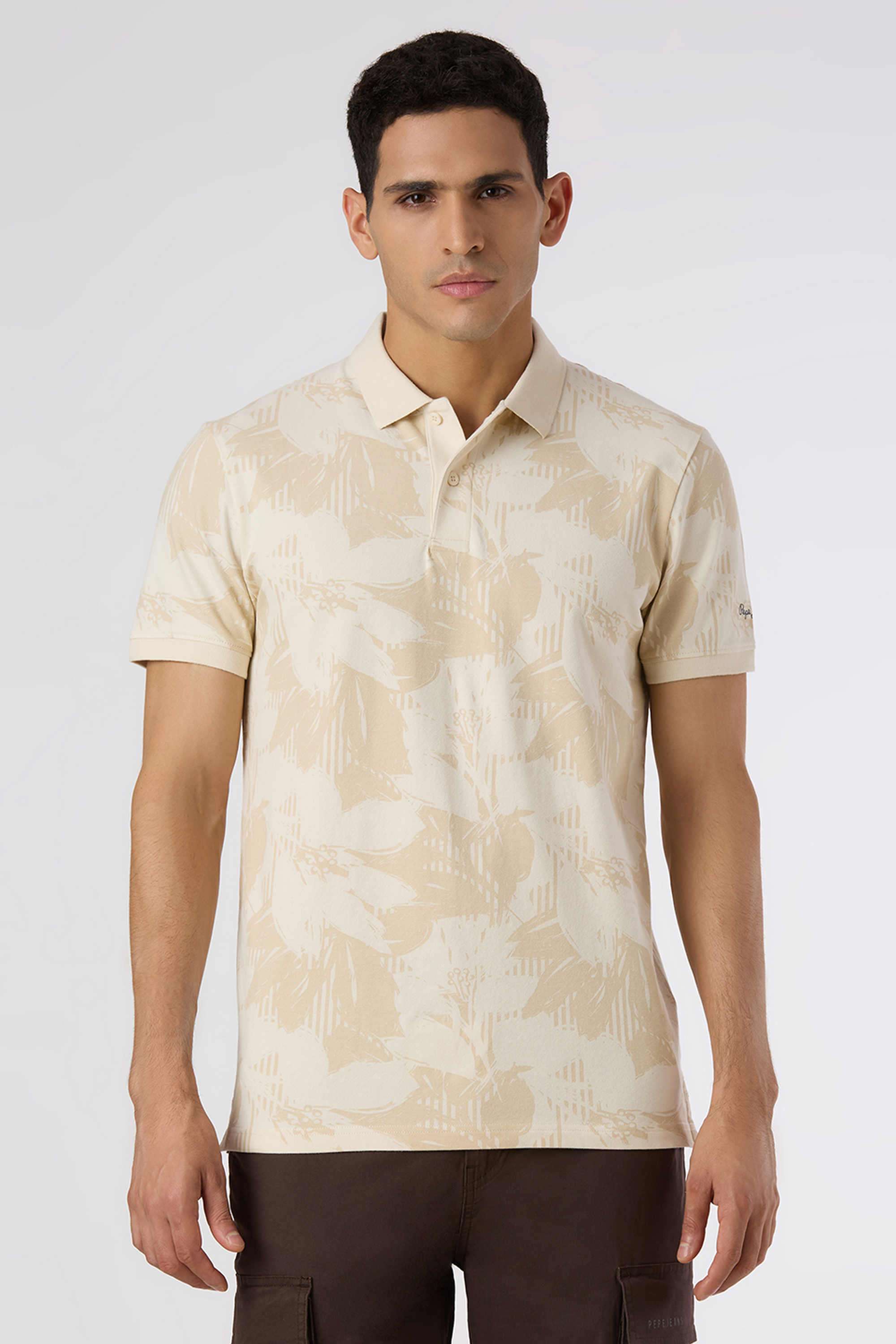 Printed-Blended-Fabric-Regular-Fit-Men-Polo-T-Shirt