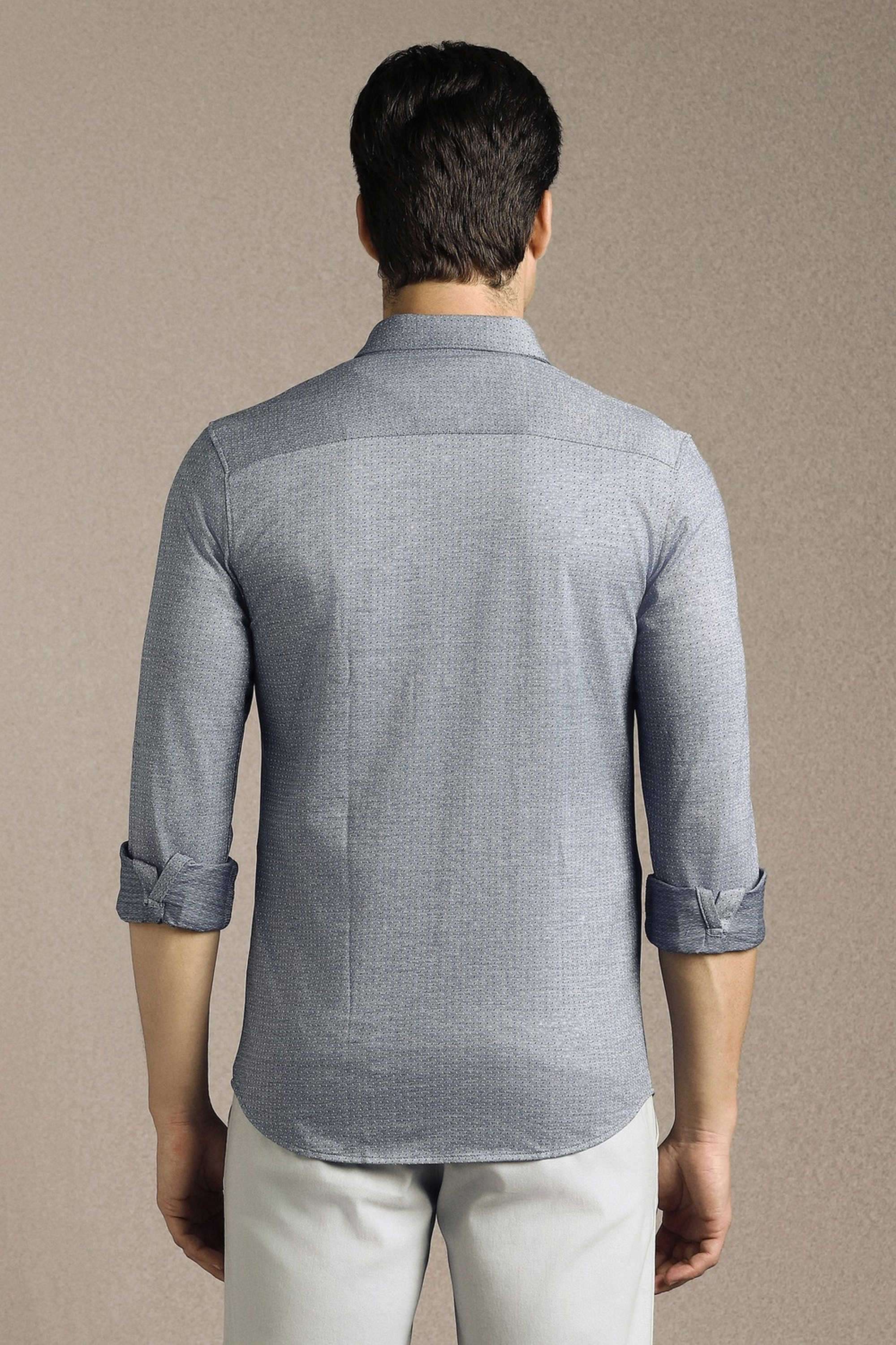 Textured-Cotton-Slim-Fit-Men-Casual-Wear-Shirt