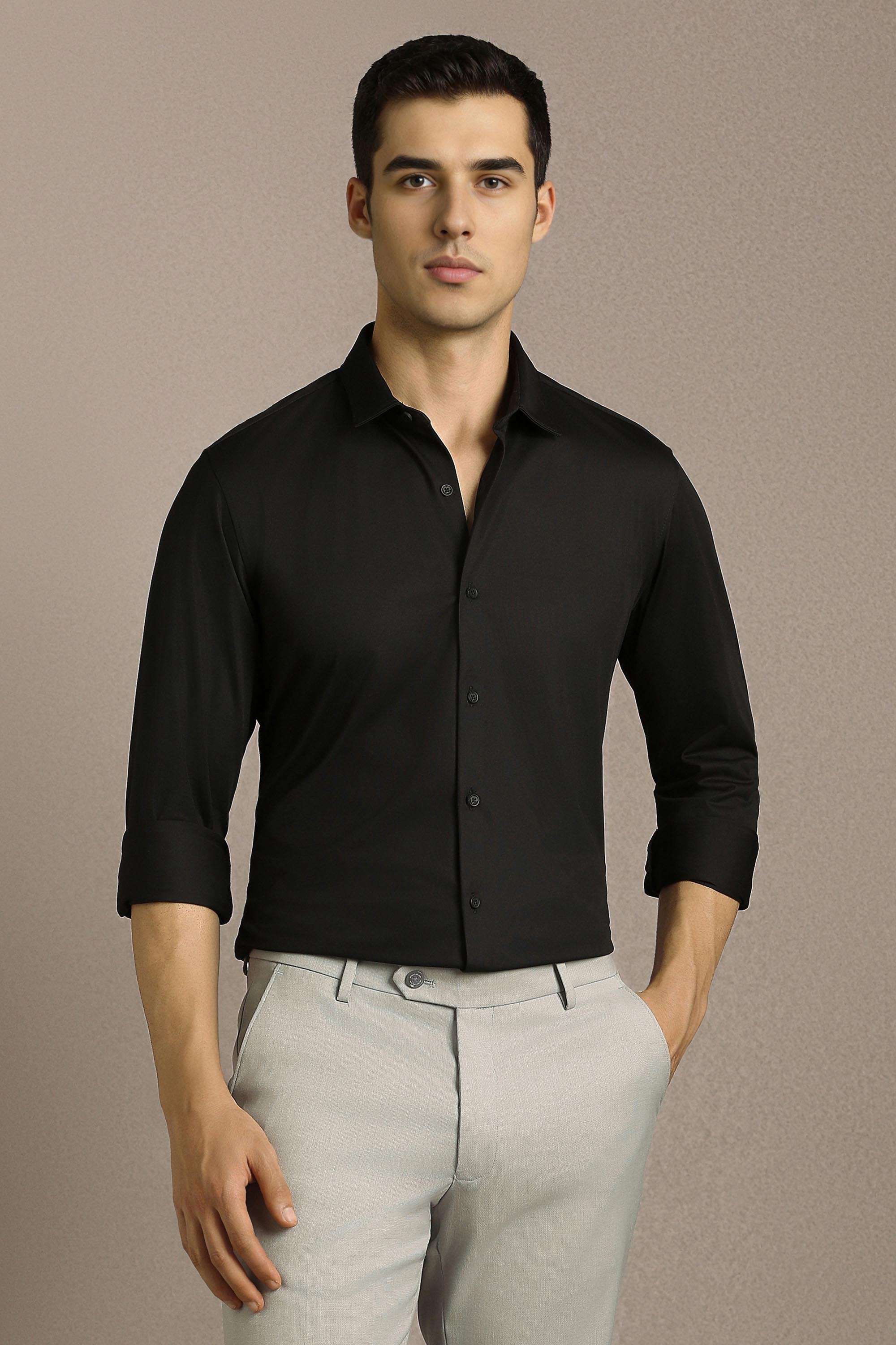 Solid-Polyester-Super-Slim-Fit-Men-Formal-Shirt