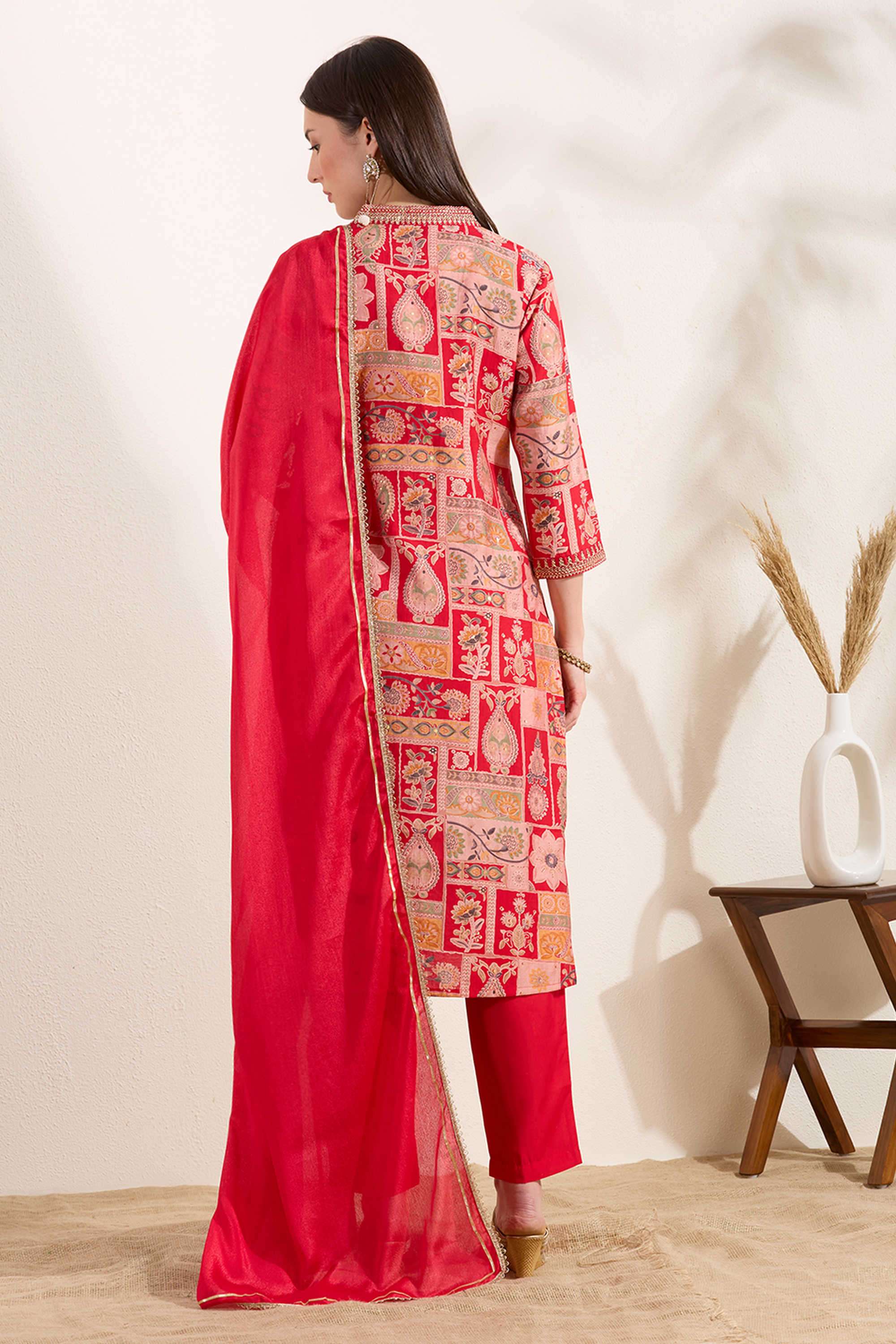 Printed-Blended-Fabric-Women-s-Casual-Wear-Suit