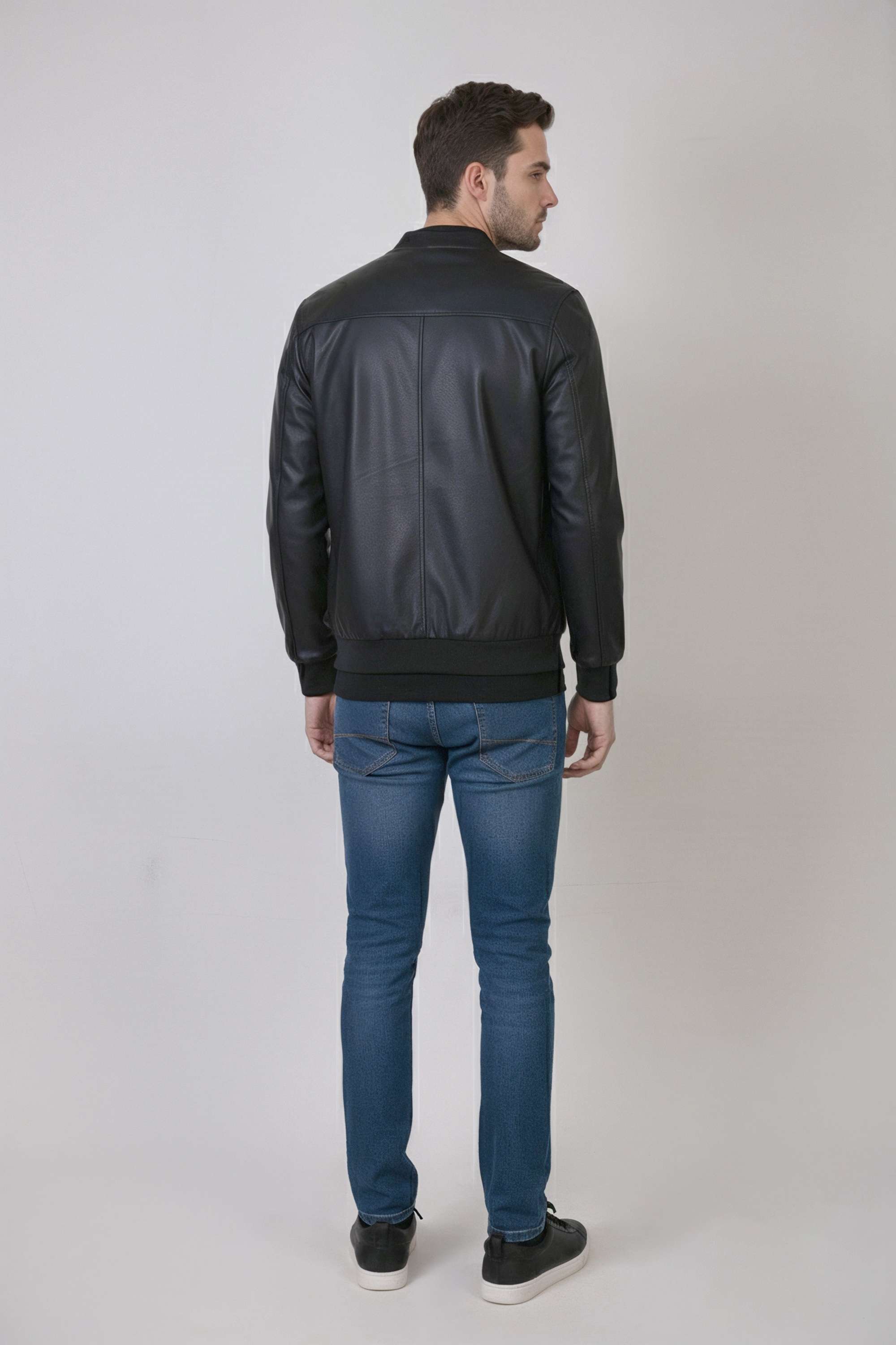 Polyester-Zipper-Regular-Fit-Men-s-Casual-Wear-Jacket