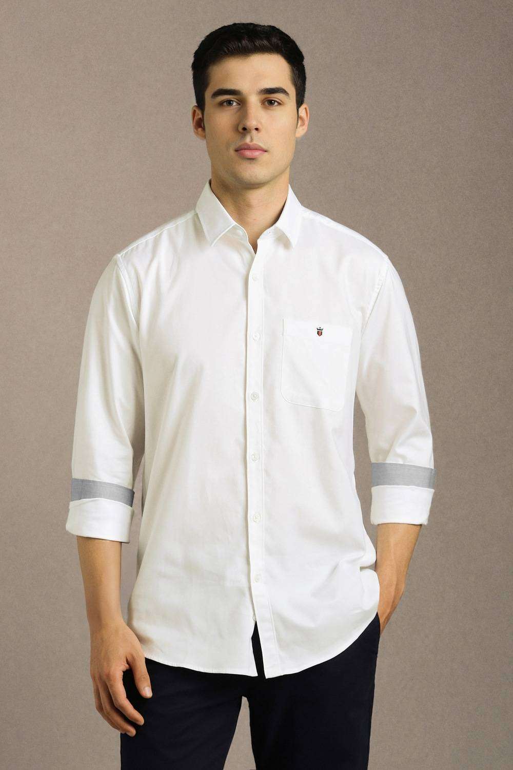Solid-Cotton-Slim-Fit-Men-s-Shirt