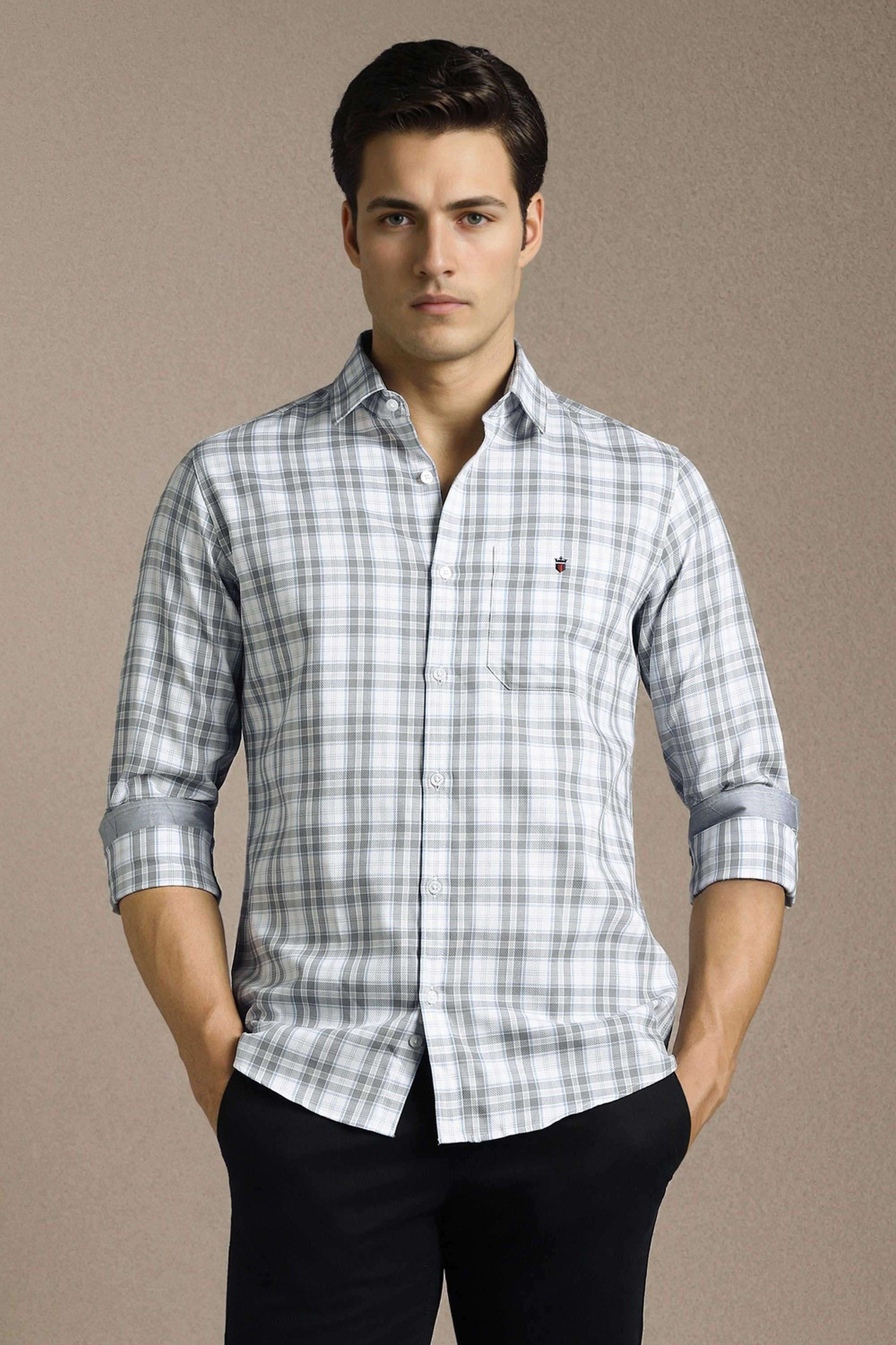 Checks-Cotton-Slim-Fit-Men-Casual-Wear-Shirt