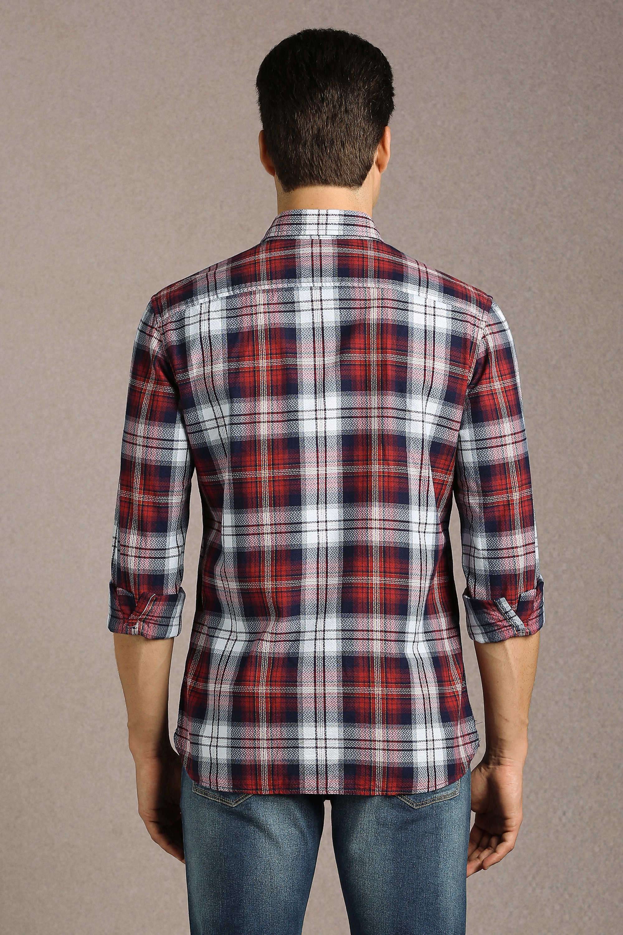 Checks-Cotton-Slim-Fit-Men-Casual-Wear-Shirt