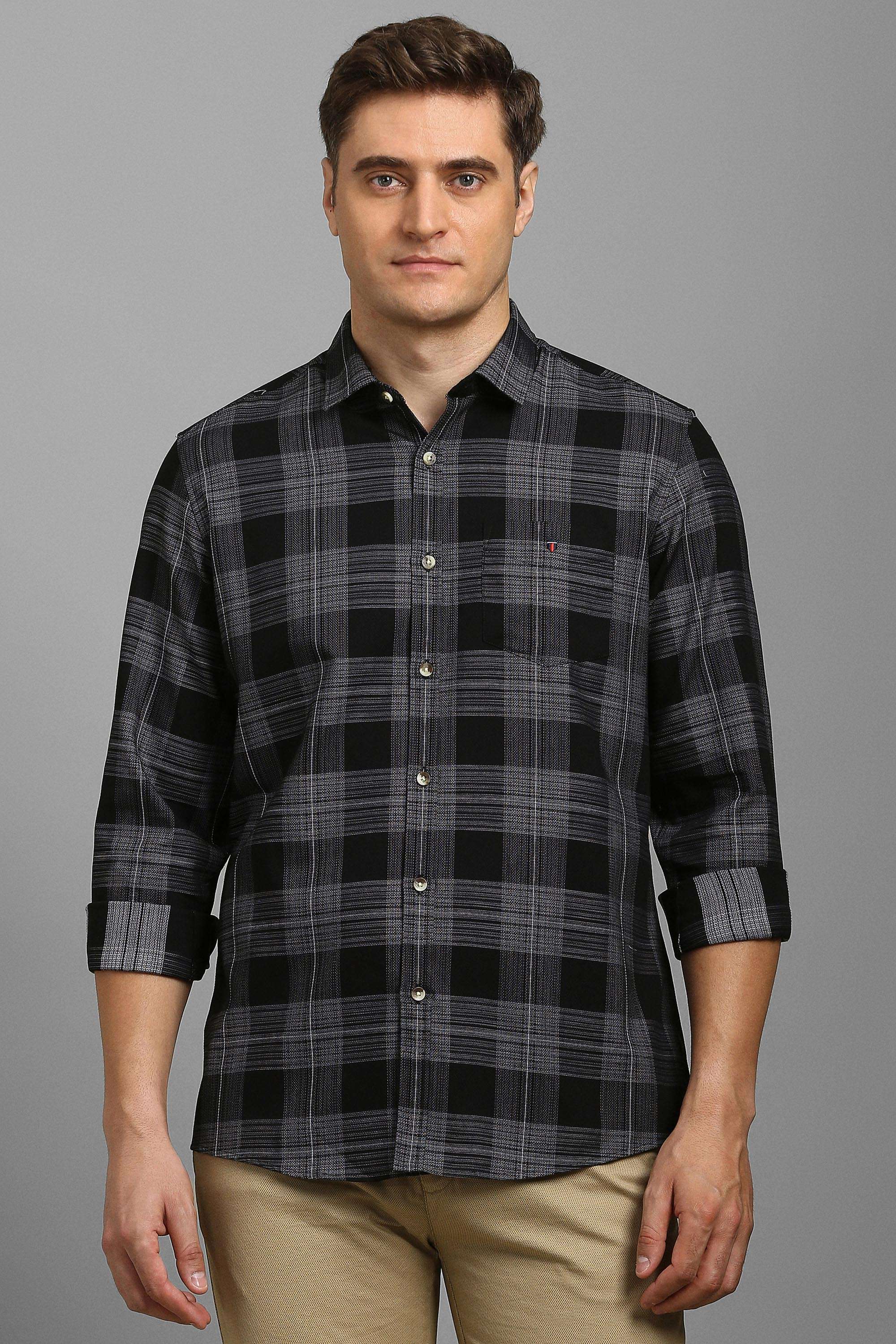 Checks-Cotton-Slim-Fit-Men-Casual-Shirt