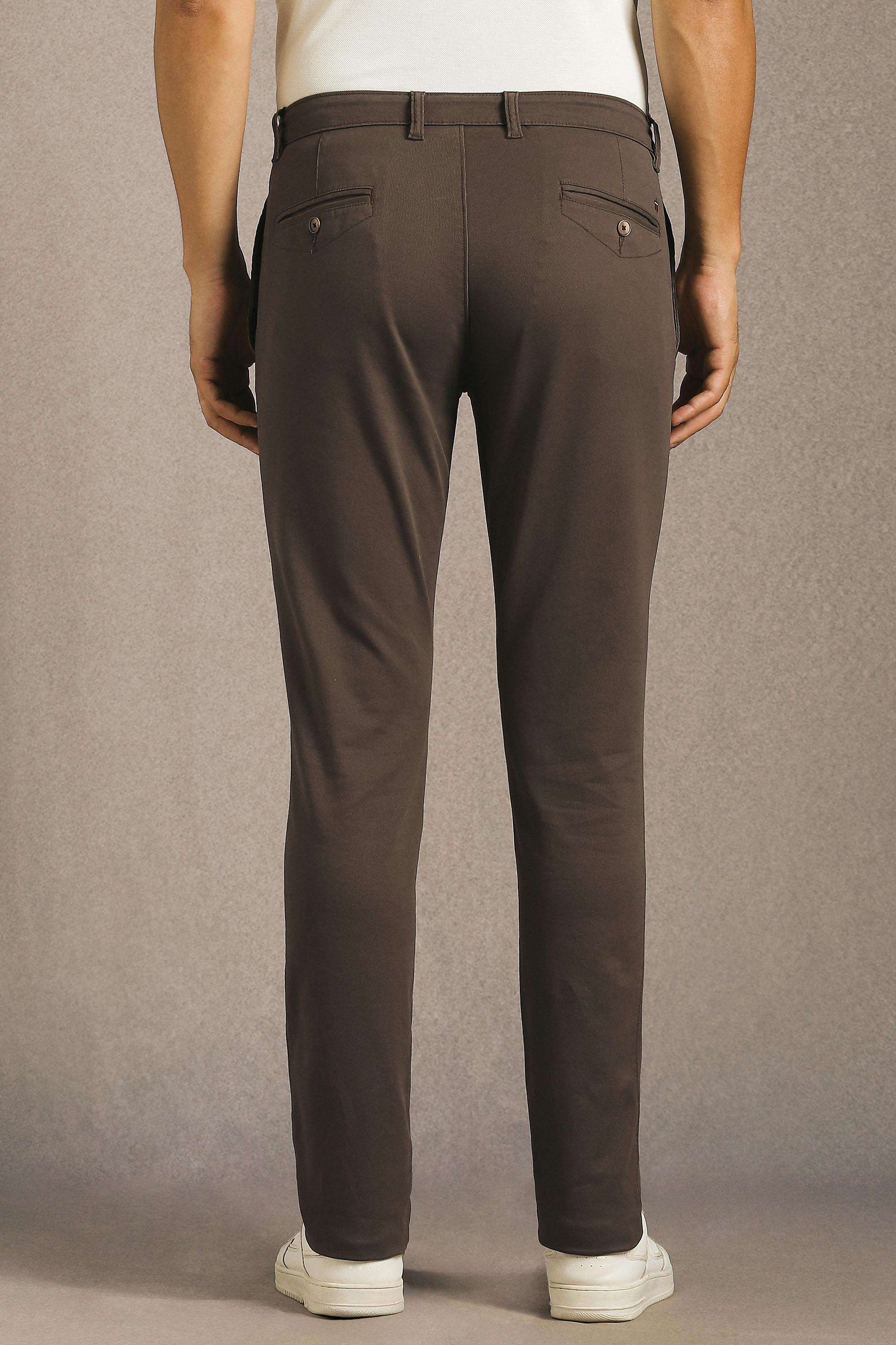 Solid-Cotton-Blend-Tapered-Fit-Men-Trousers