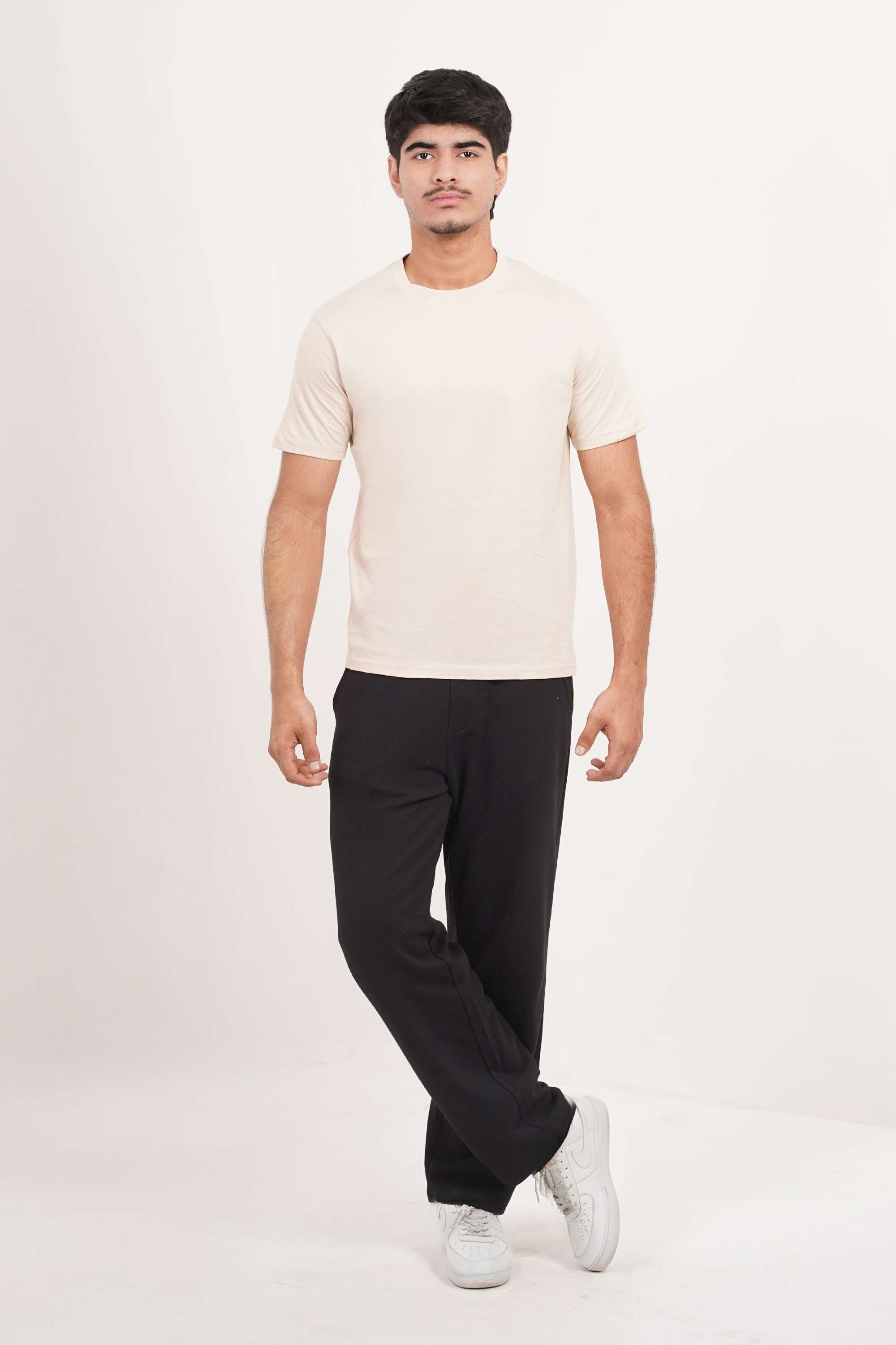 Solid-Cotton-Crew-Neck-Men-s-Casual-Wear-T-Shirt