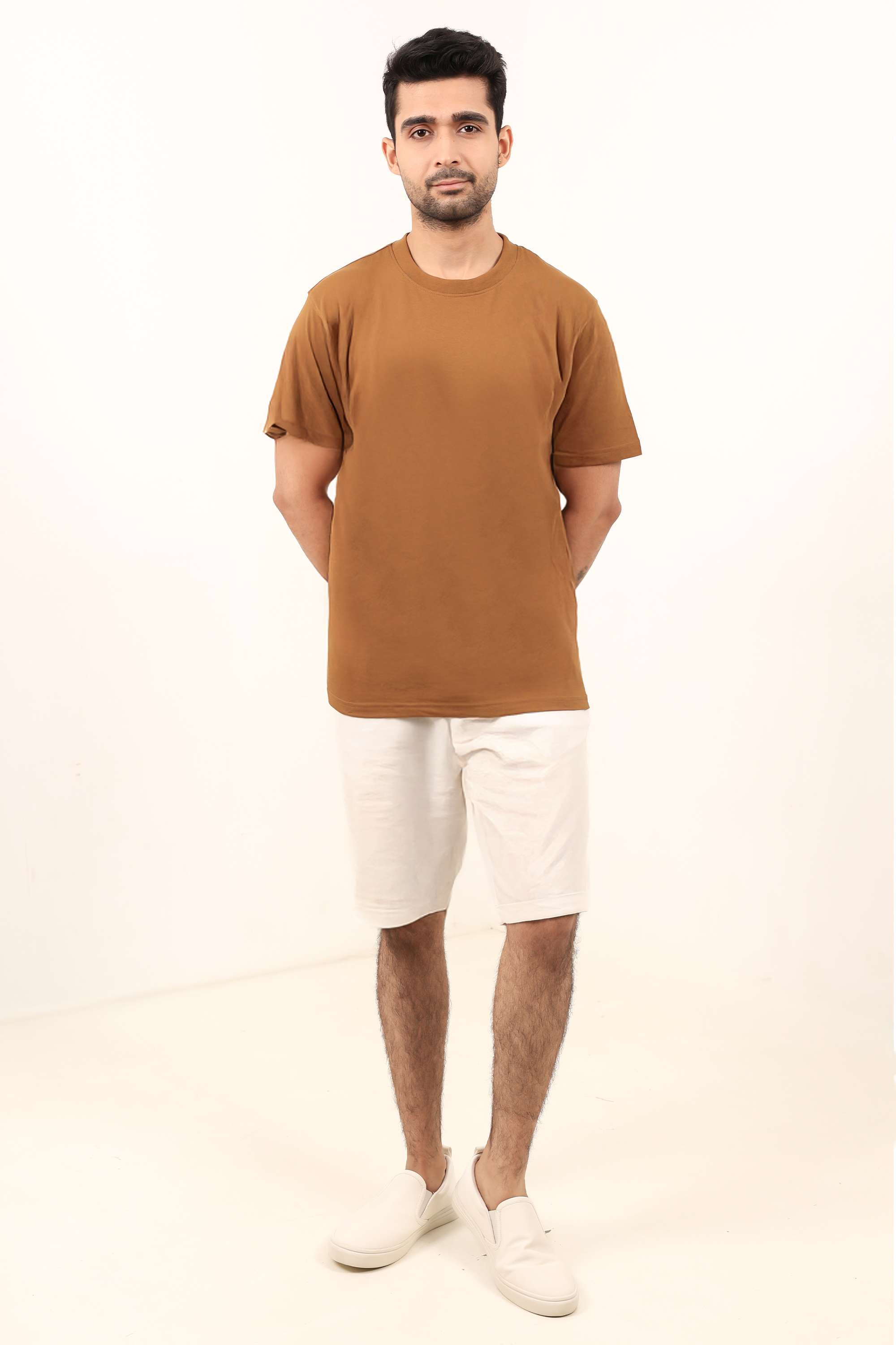 Blended-Fabric-Regular-Fit-Men-T-Shirt