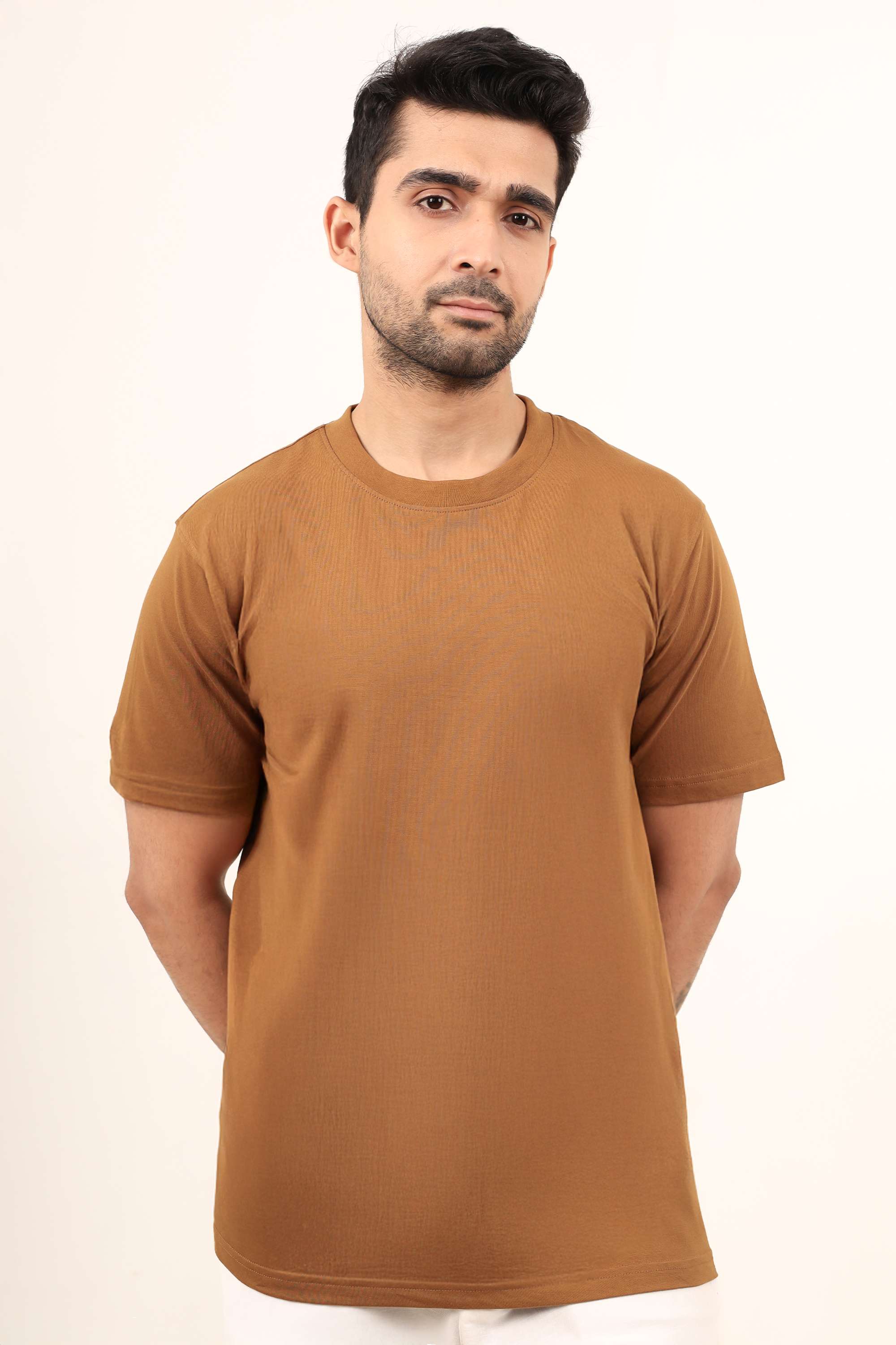 Blended-Fabric-Regular-Fit-Men-T-Shirt