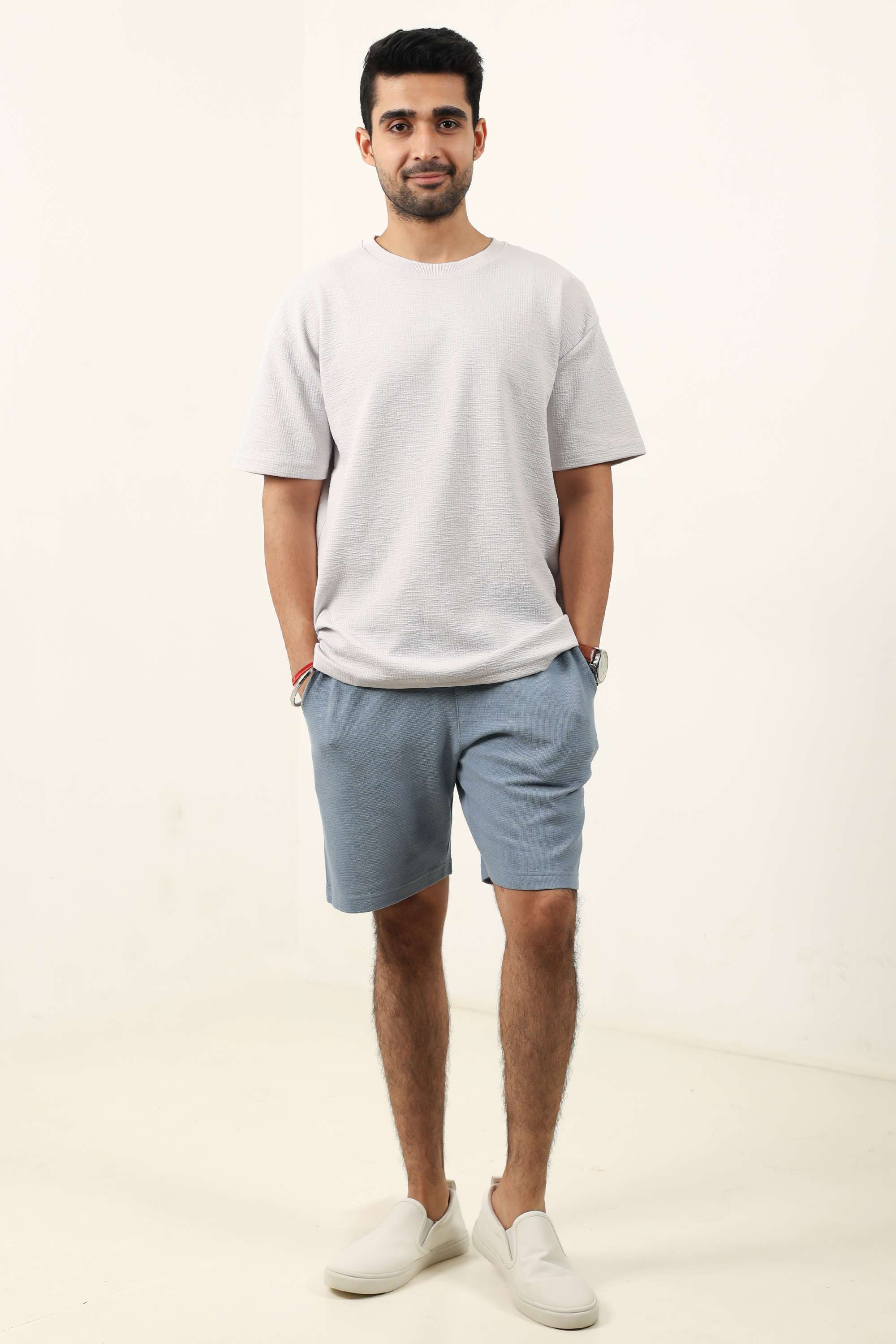 Textured-Cotton-Blend-Regular-Fit-Men-s-Shorts