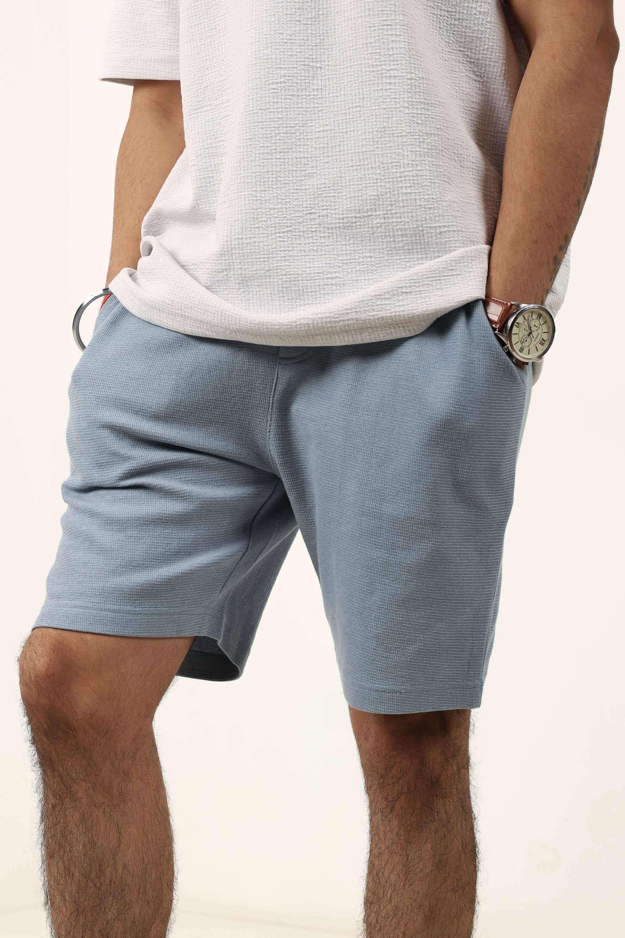 Textured-Cotton-Blend-Regular-Fit-Men-s-Shorts