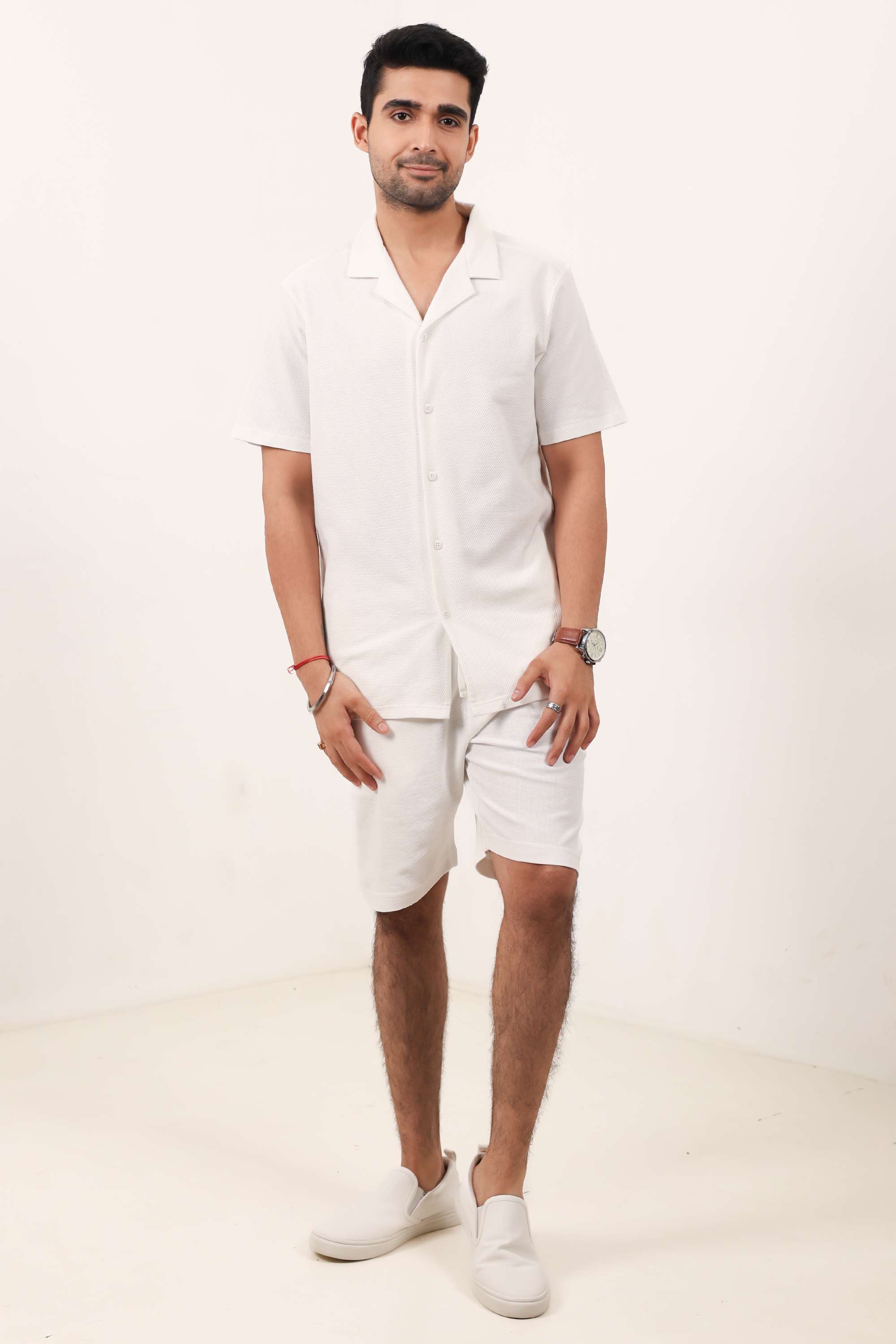 Regular-Fit-Blended-Fabric-Men-s-Casual-Wear-Shorts