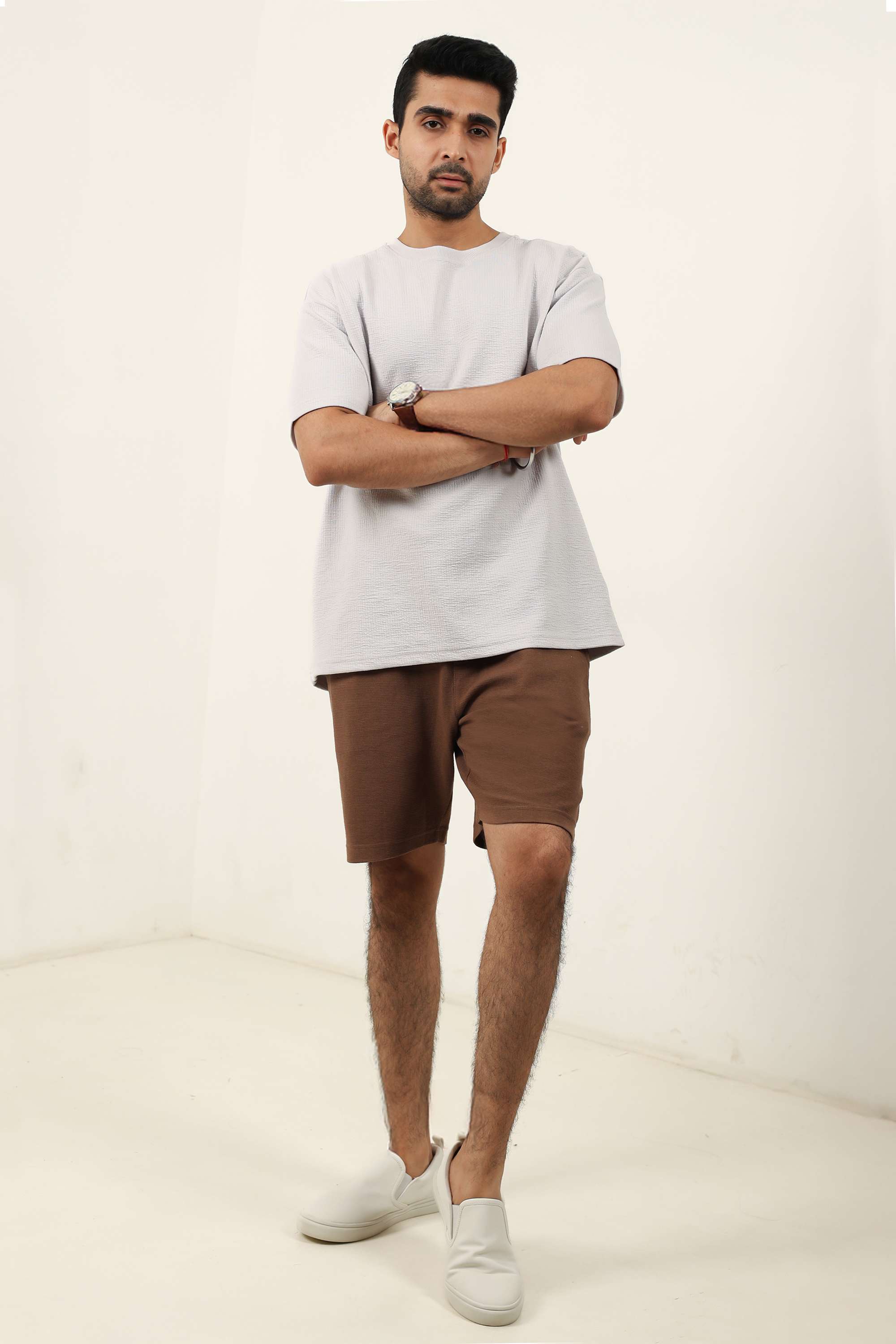Textured-Cotton-Blend-Regular-Fit-Men-s-Shorts