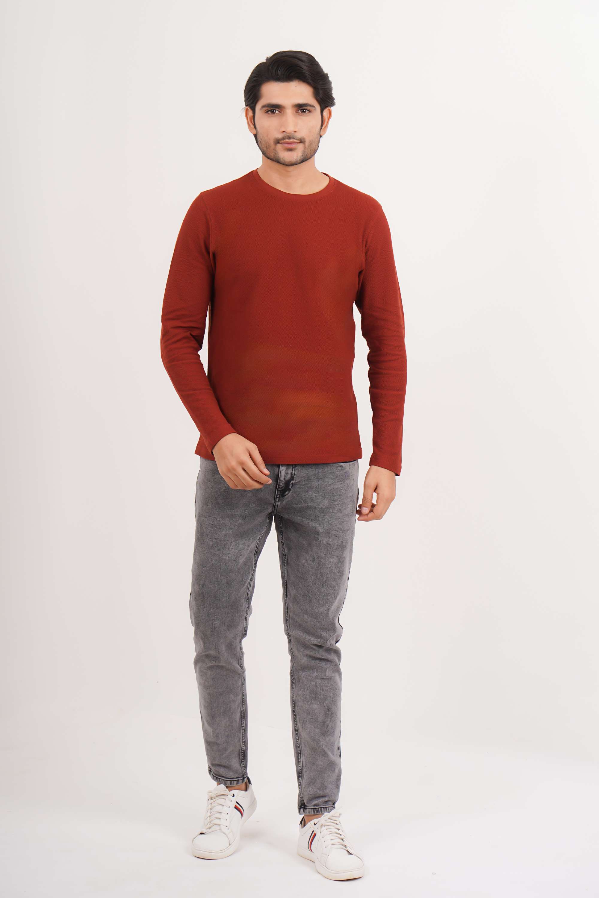 Solid-Cotton-Round-Neck-Men-s-T-Shirt