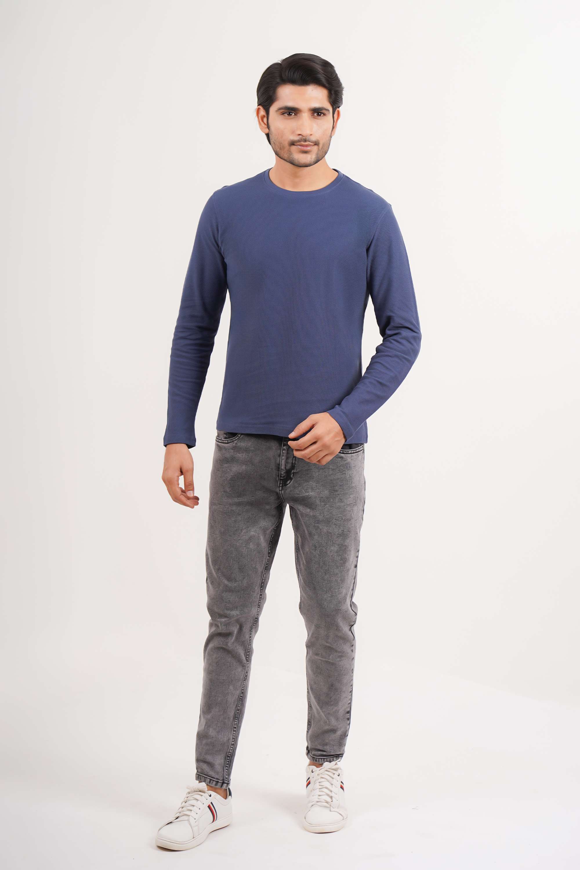 Solid-Cotton-Round-Neck-Men-s-T-Shirt