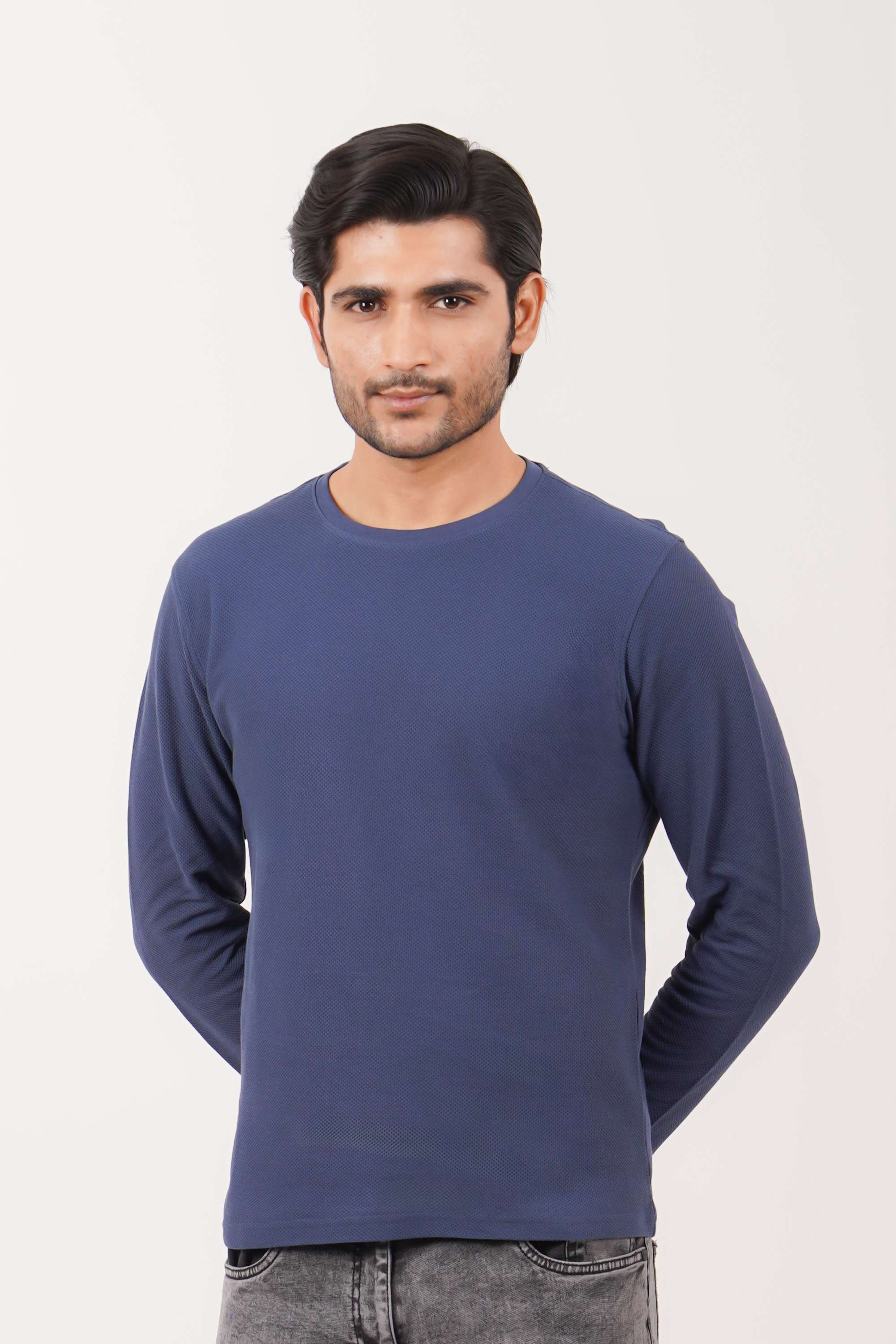 Solid-Cotton-Round-Neck-Men-s-T-Shirt