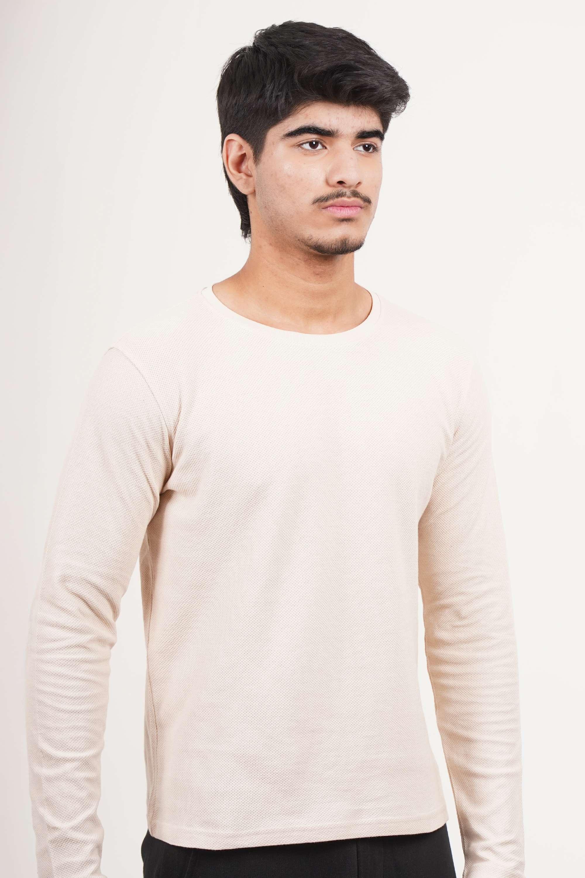 Solid-Cotton-Crew-Neck-Men-s-T-Shirt