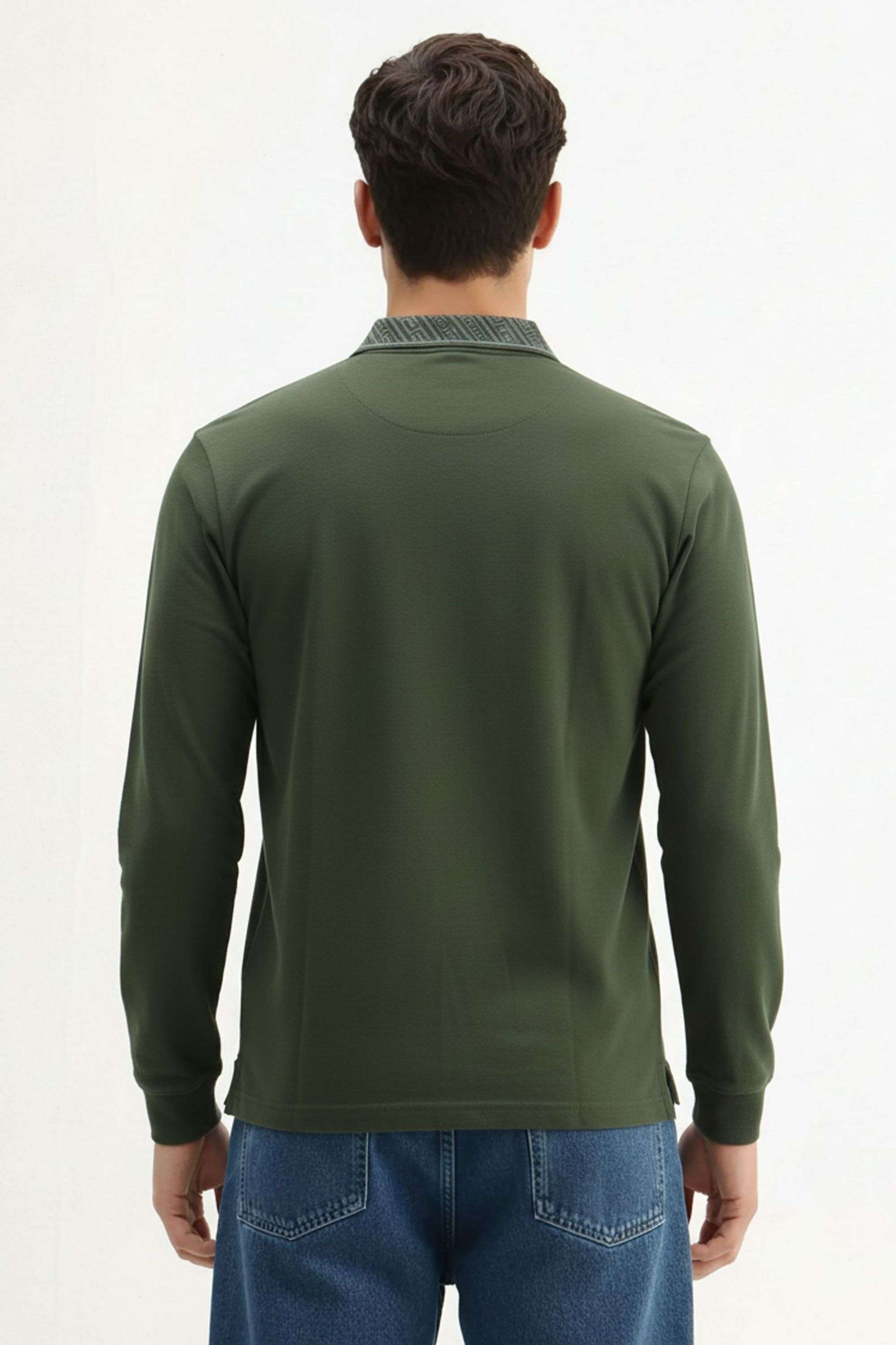 Solid-Blended-Fabric-Polo-Men-s-T-Shirt