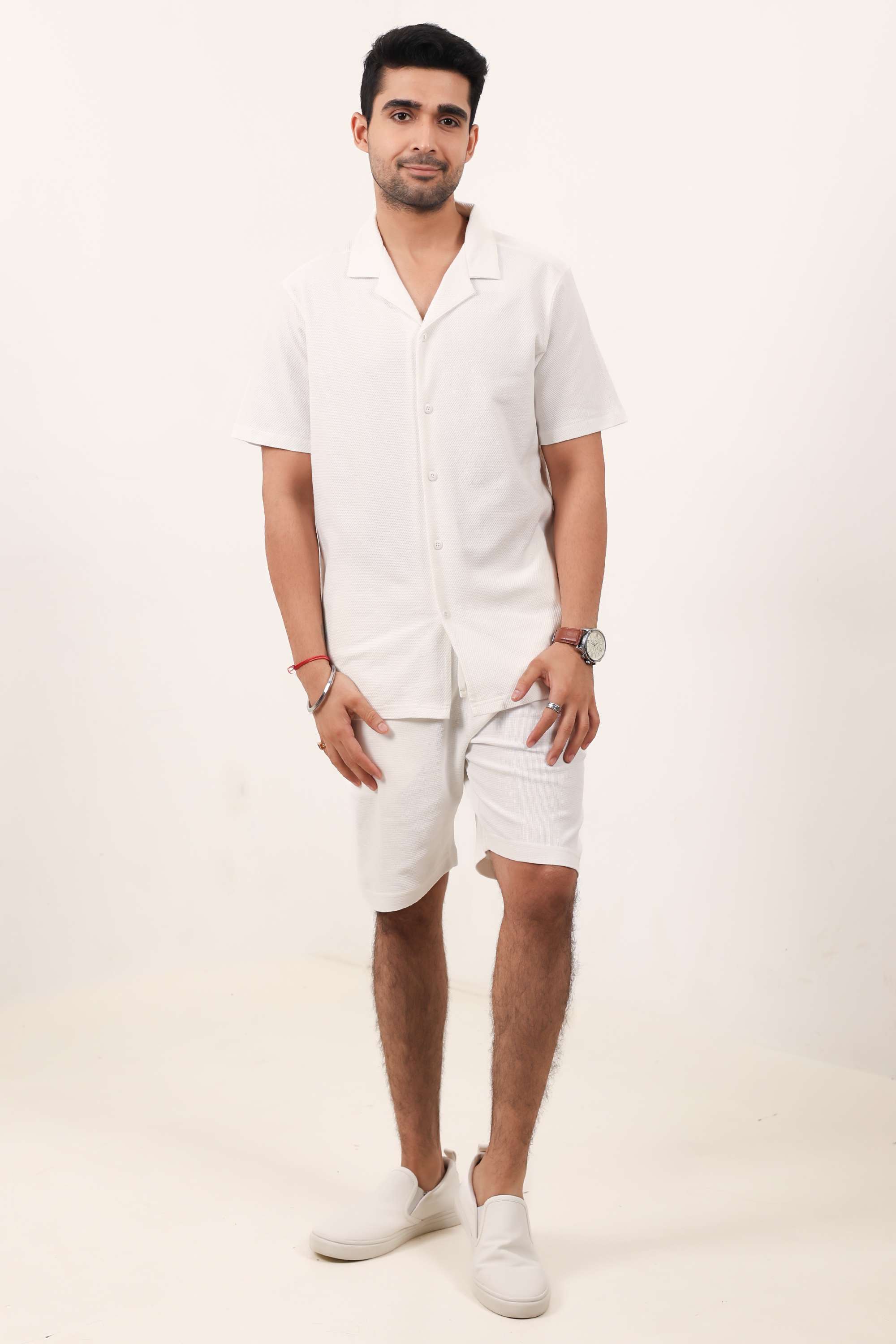 Textured-Collared-Cotton-Men-s-Casual-Wear-Shirt