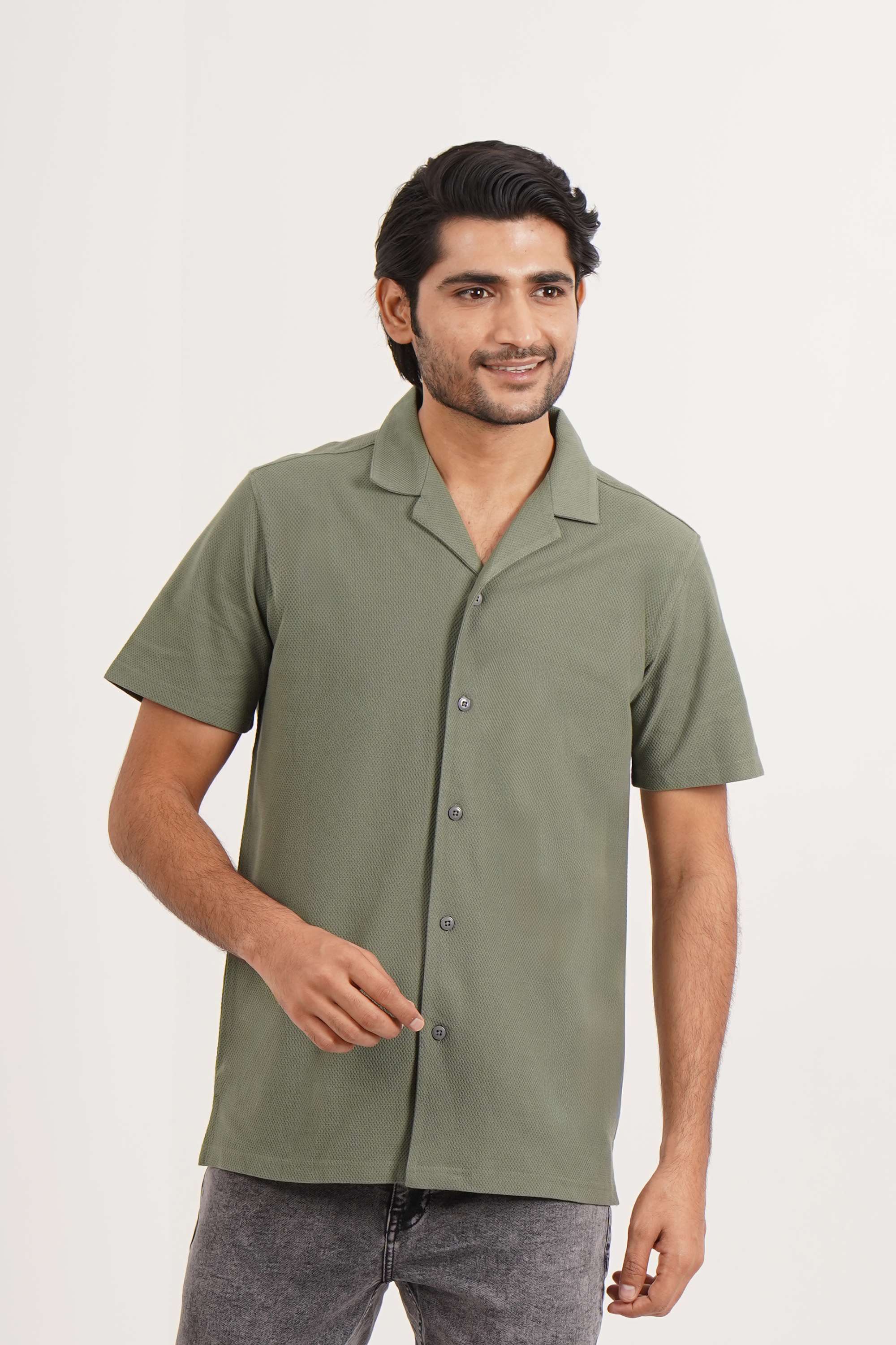 Textured-Cotton-Regular-Fit-Casual-Wear-Men-Shirt