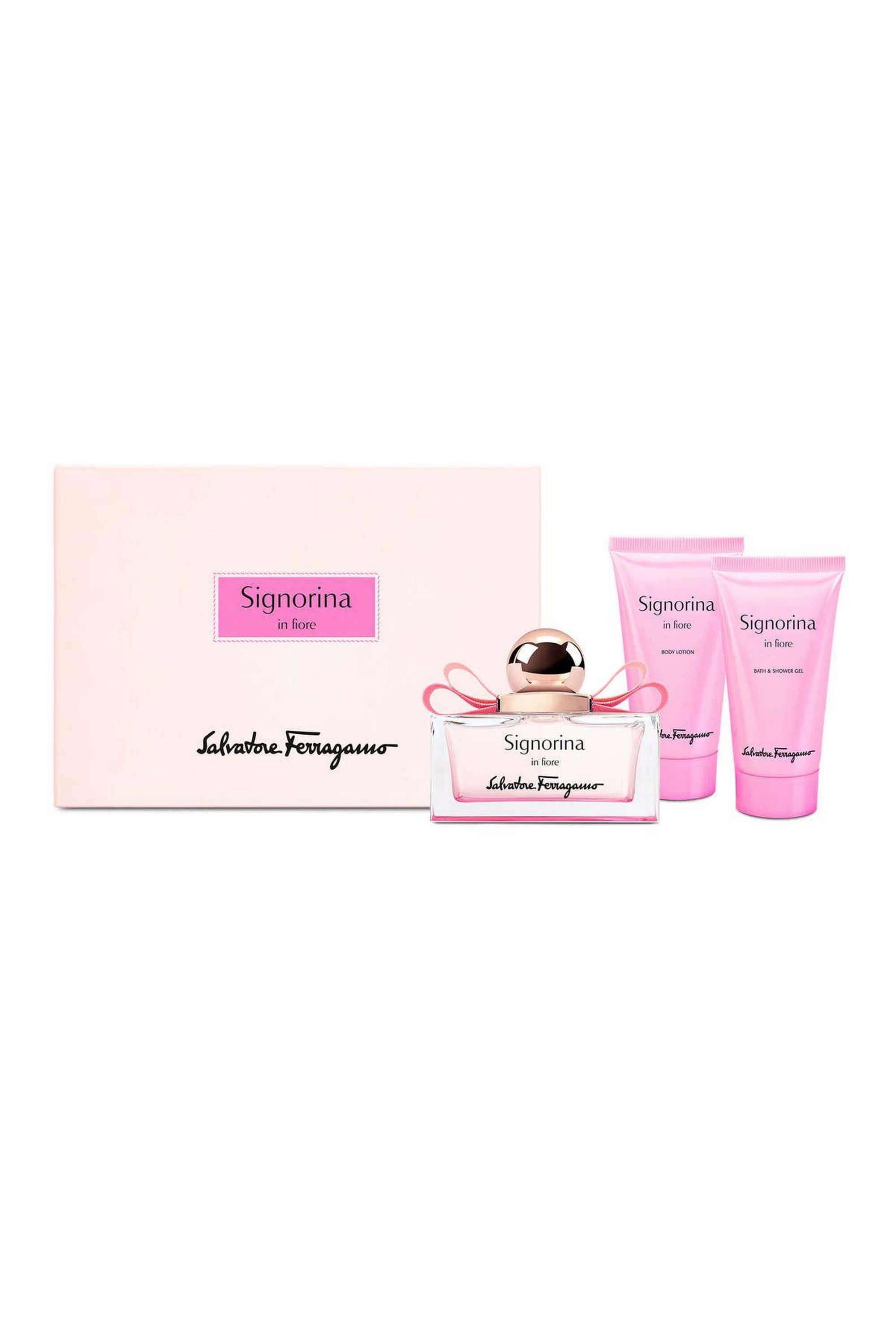 Signorina-In-Fiore-Set-(Eau-De-Toilette-50-ml -Body-Lotion-50-ml -Shower-Gel-50-ml)