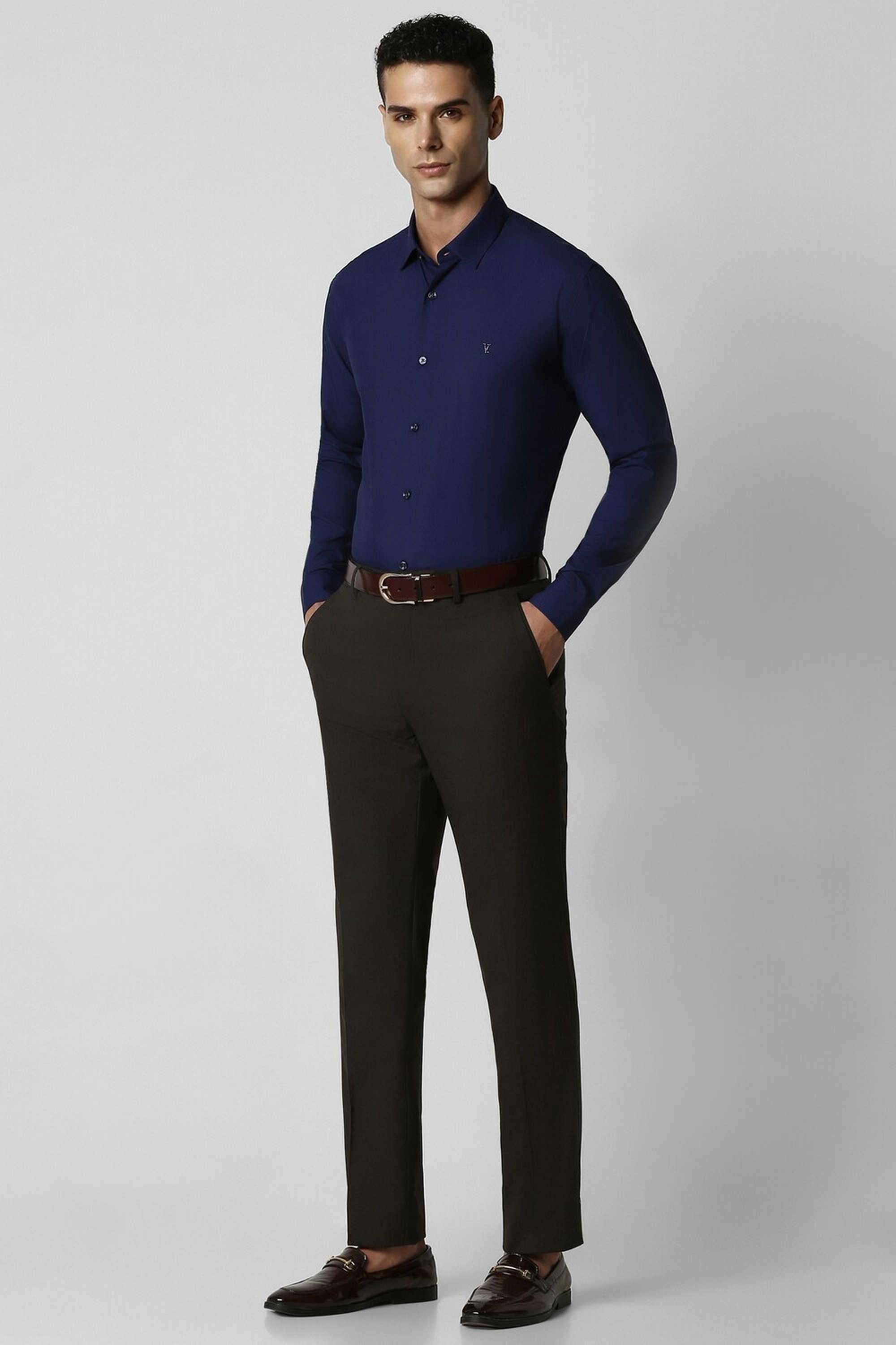 Solid-Cotton-Slim-Fit-Men-s-Casual-Shirt