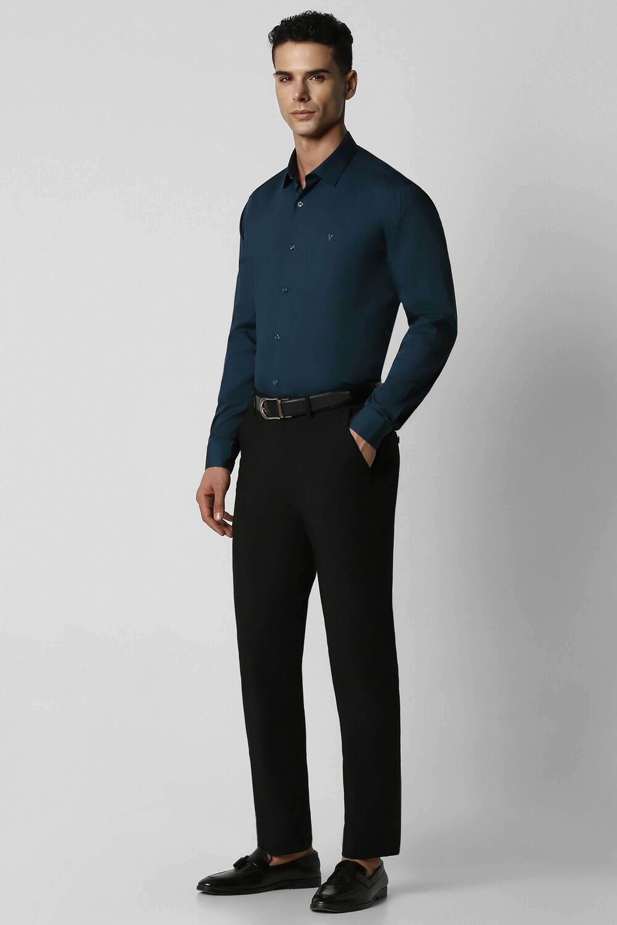 Textured-Cotton-Slim-Fit-Men-s-Casual-Shirt