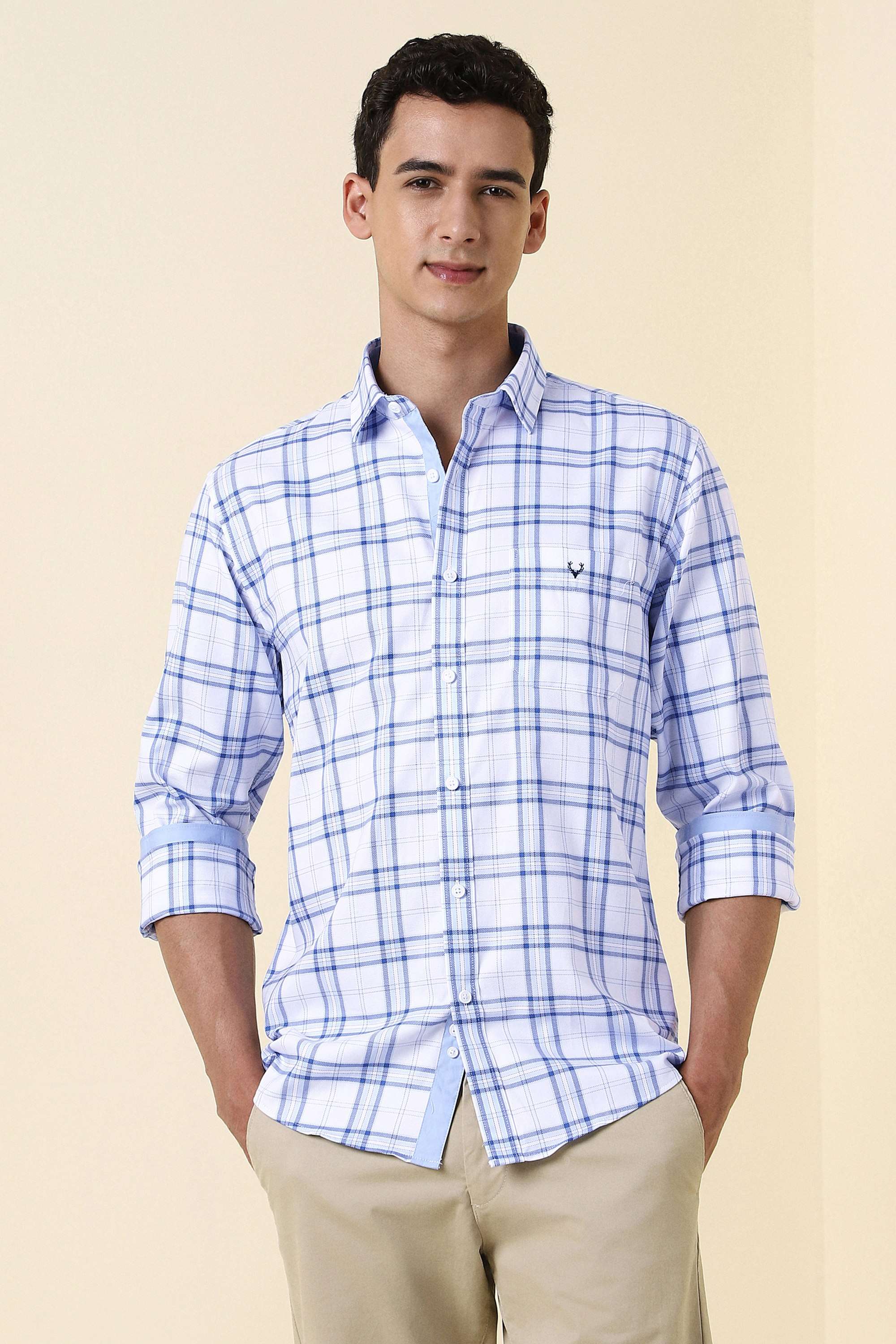 Checks-Cotton-Regular-Fit-Men-Casual-Wear-Shirt