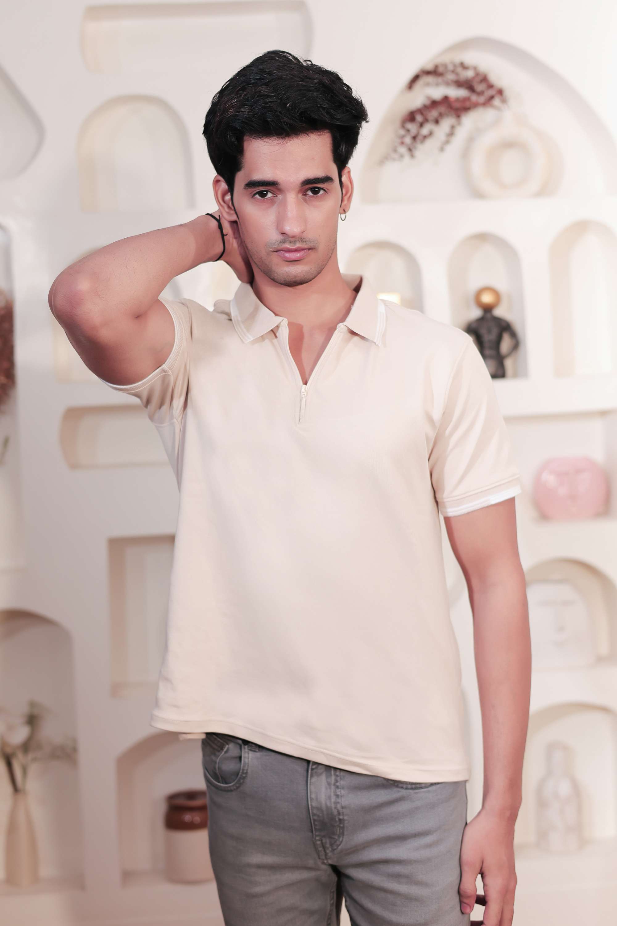 Solid-Cotton-Regular-Fit-Men-s-T-Shirts