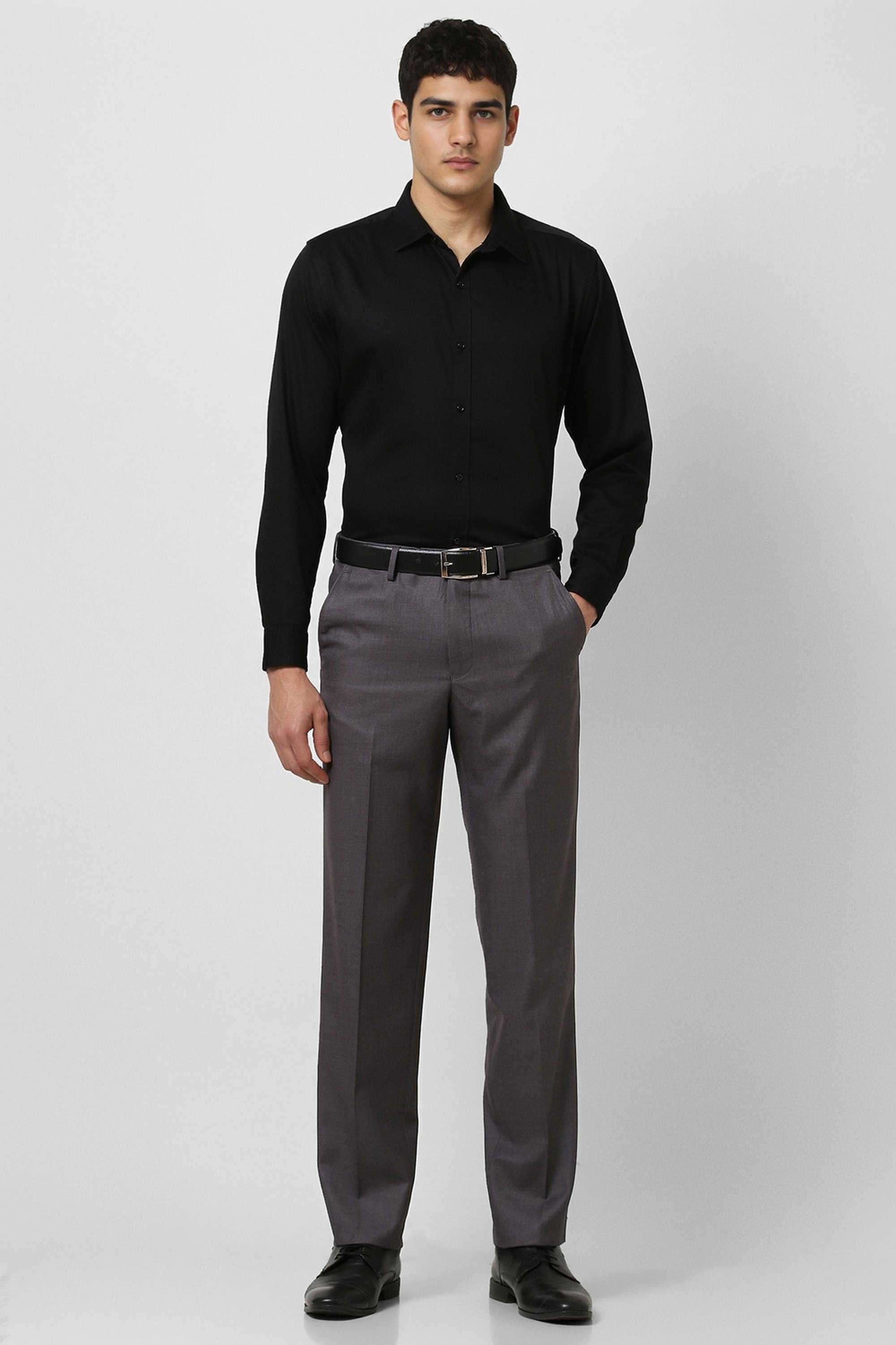 Textured-Blended-Fabric-Regular-Fit-Men-s-Formal-Trousers
