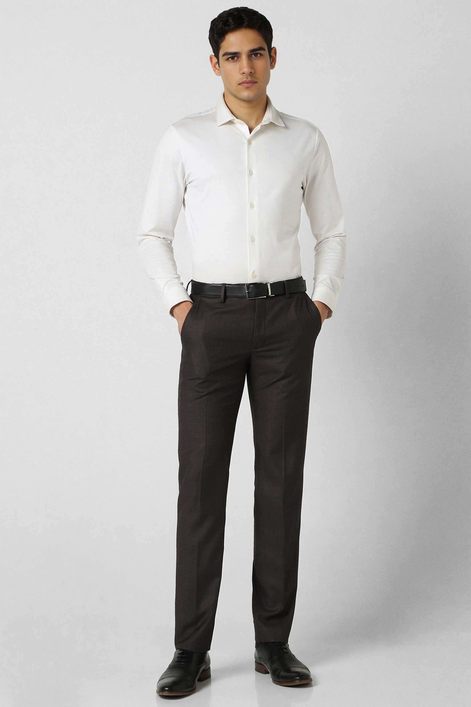 Solid-Blended-Fabric-Slim-Fit-Men-s-Formal-Trousers