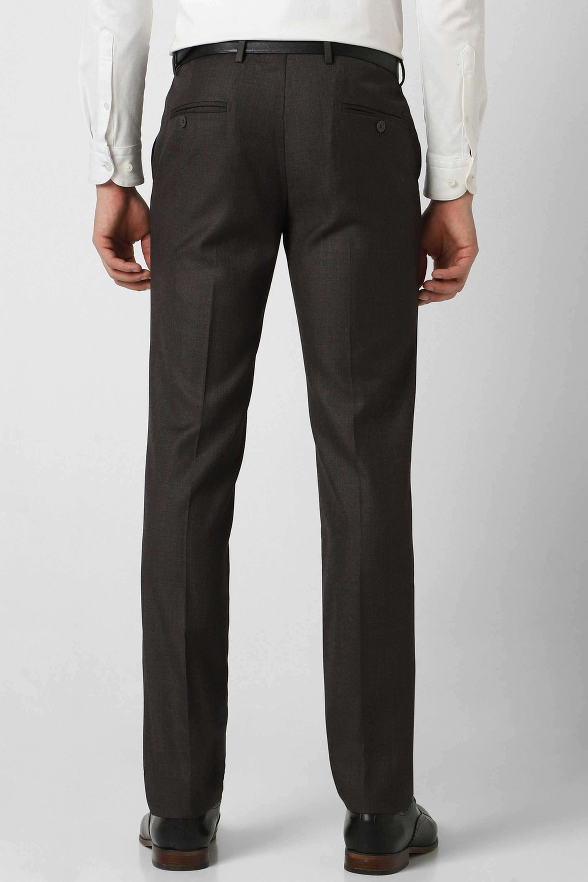 Solid-Blended-Fabric-Slim-Fit-Men-s-Formal-Trousers