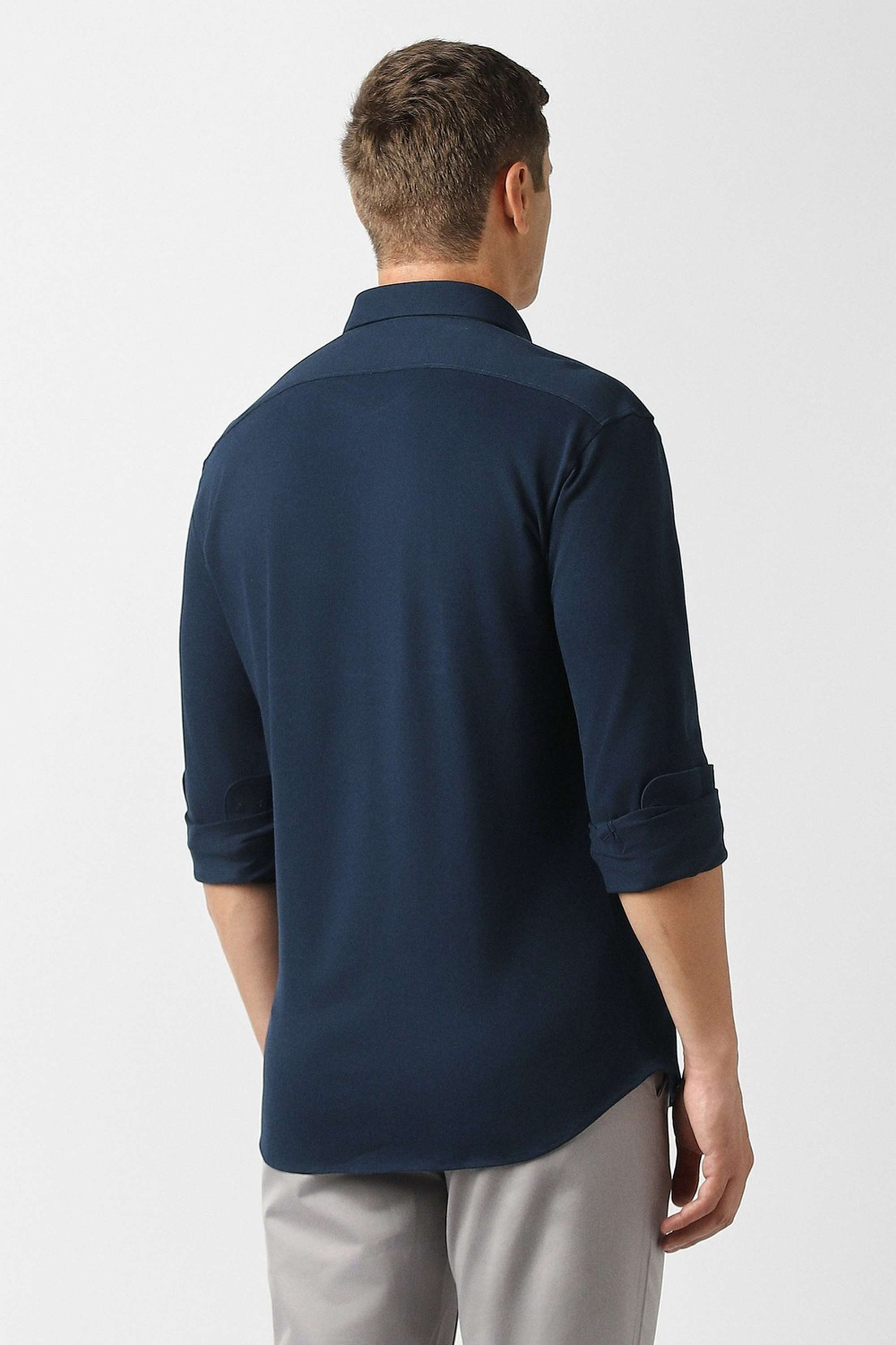 Solid-Cotton-Slim-Fit-Men-s-Shirt