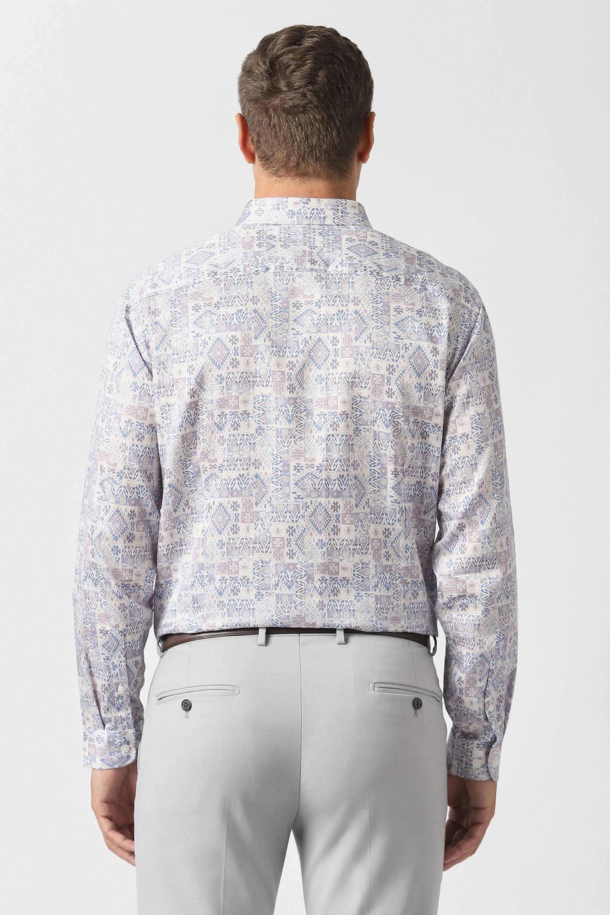Printed-Cotton-Slim-Fit-Men-Formal-Wear-Shirt