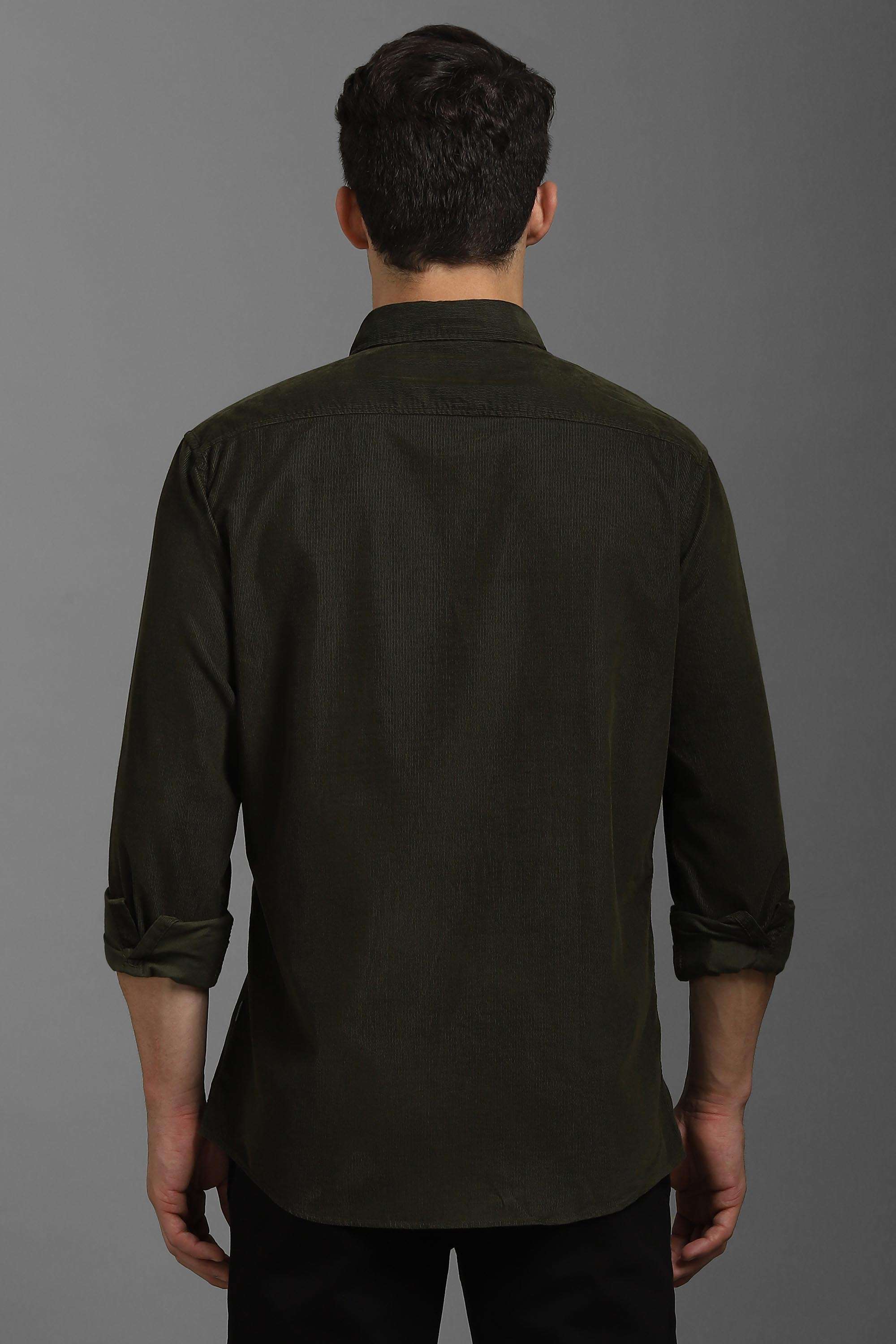 Solid-Cotton-Blend-Slim-Fit-Men-Casual-Wear-Shirt