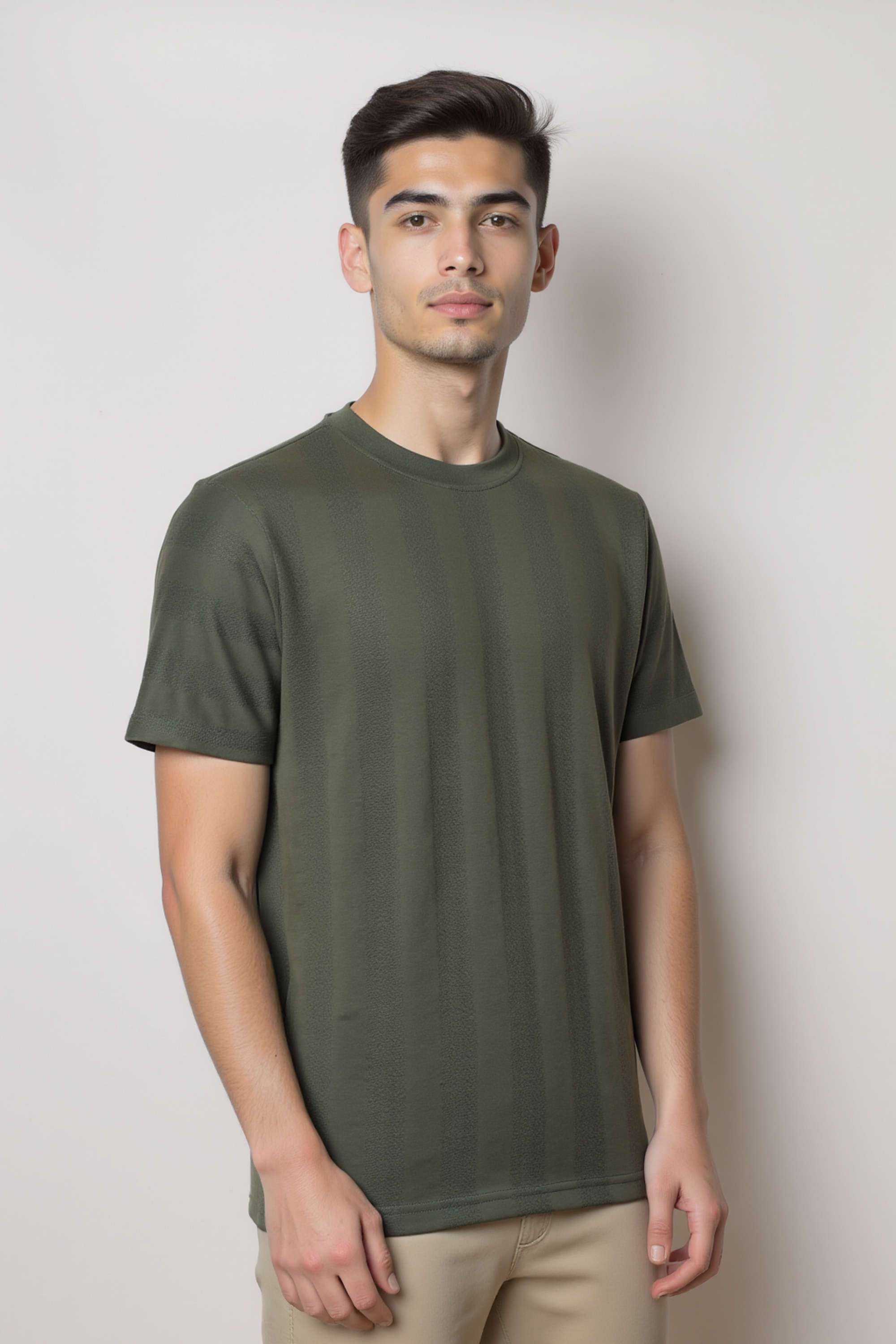 Textured-Stripes-Cotton-Round-Neck-Men-s-T-Shirt