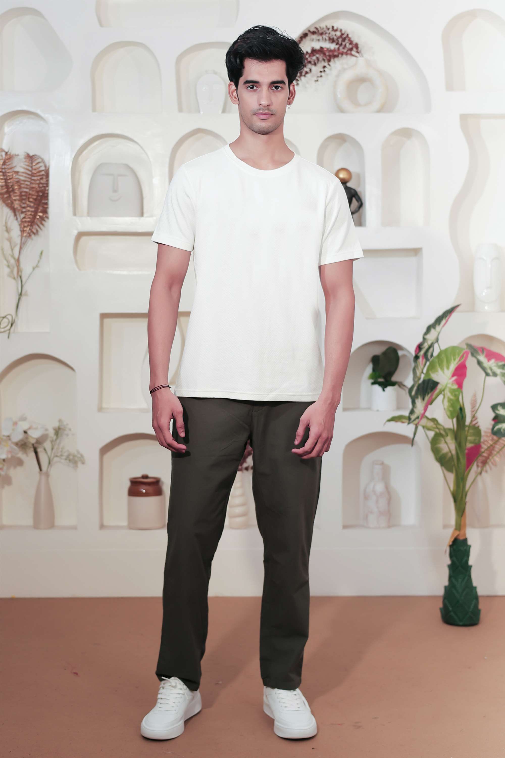 Blended-Fabric-Regular-Fit-Men-T-Shirt