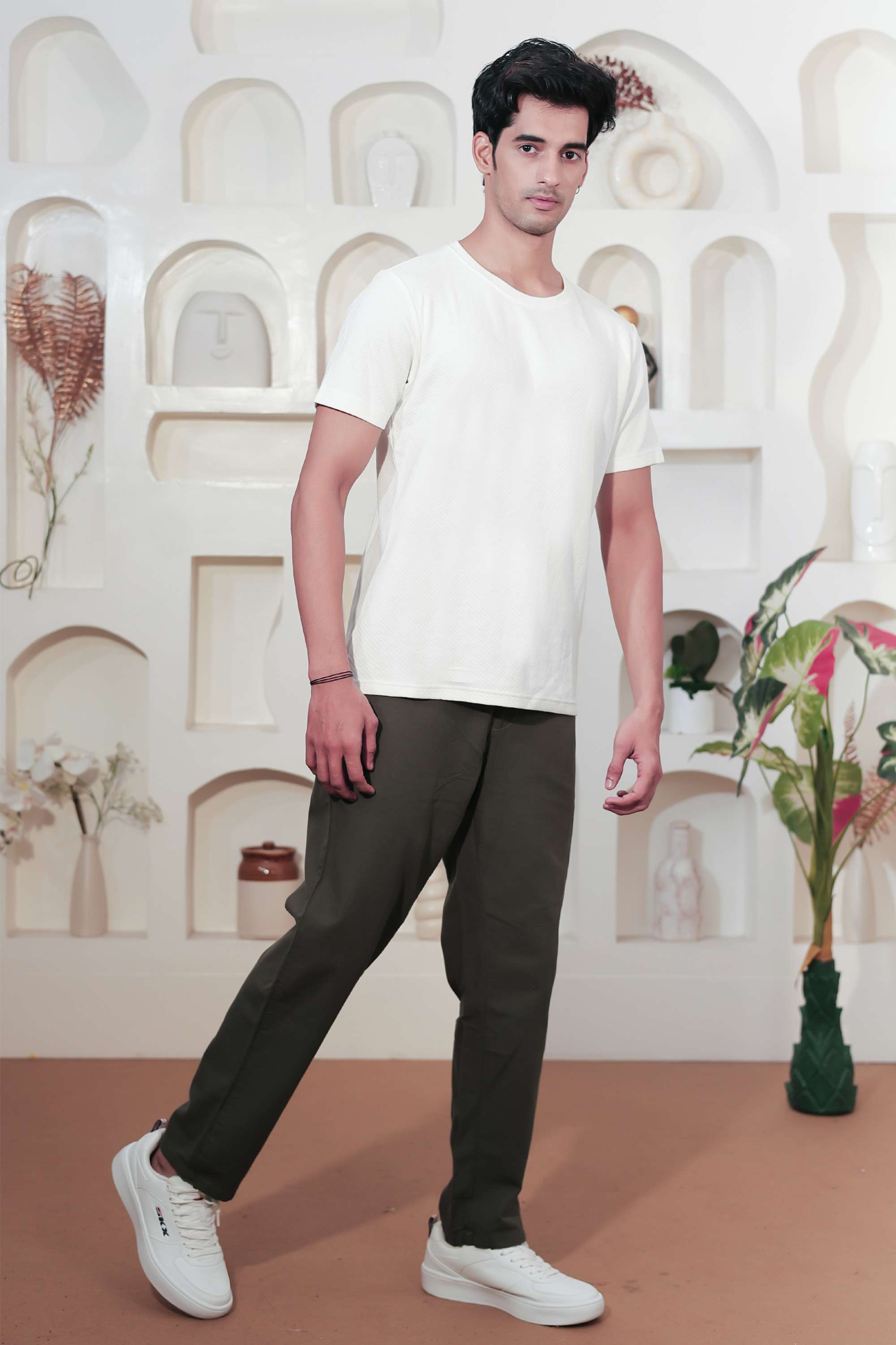 Blended-Fabric-Regular-Fit-Men-T-Shirt