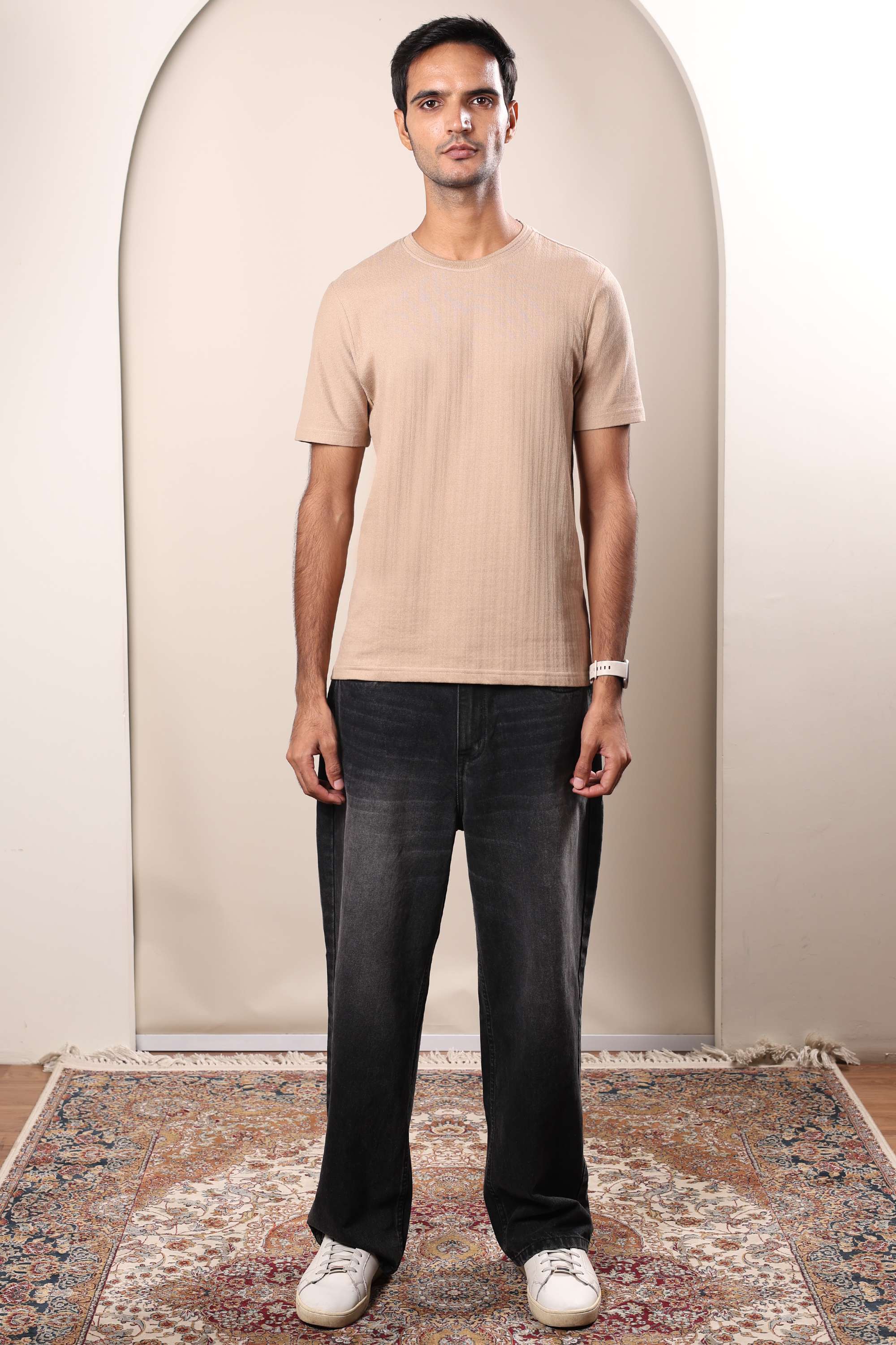 Solid-Cotton-Round-Neck-Men-s-T-Shirt