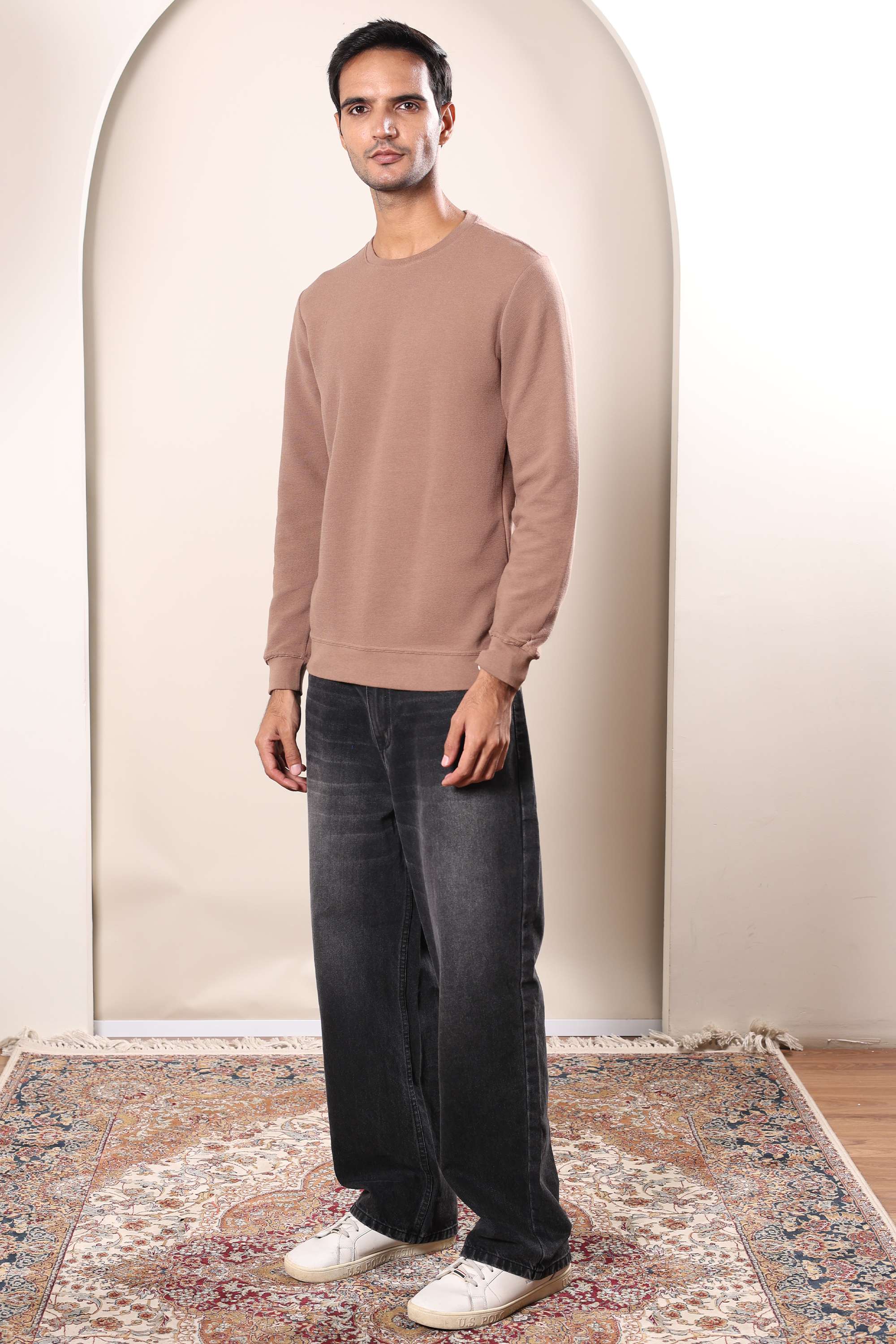 Solid-Cotton-Round-Neck-Men-s-T-Shirt